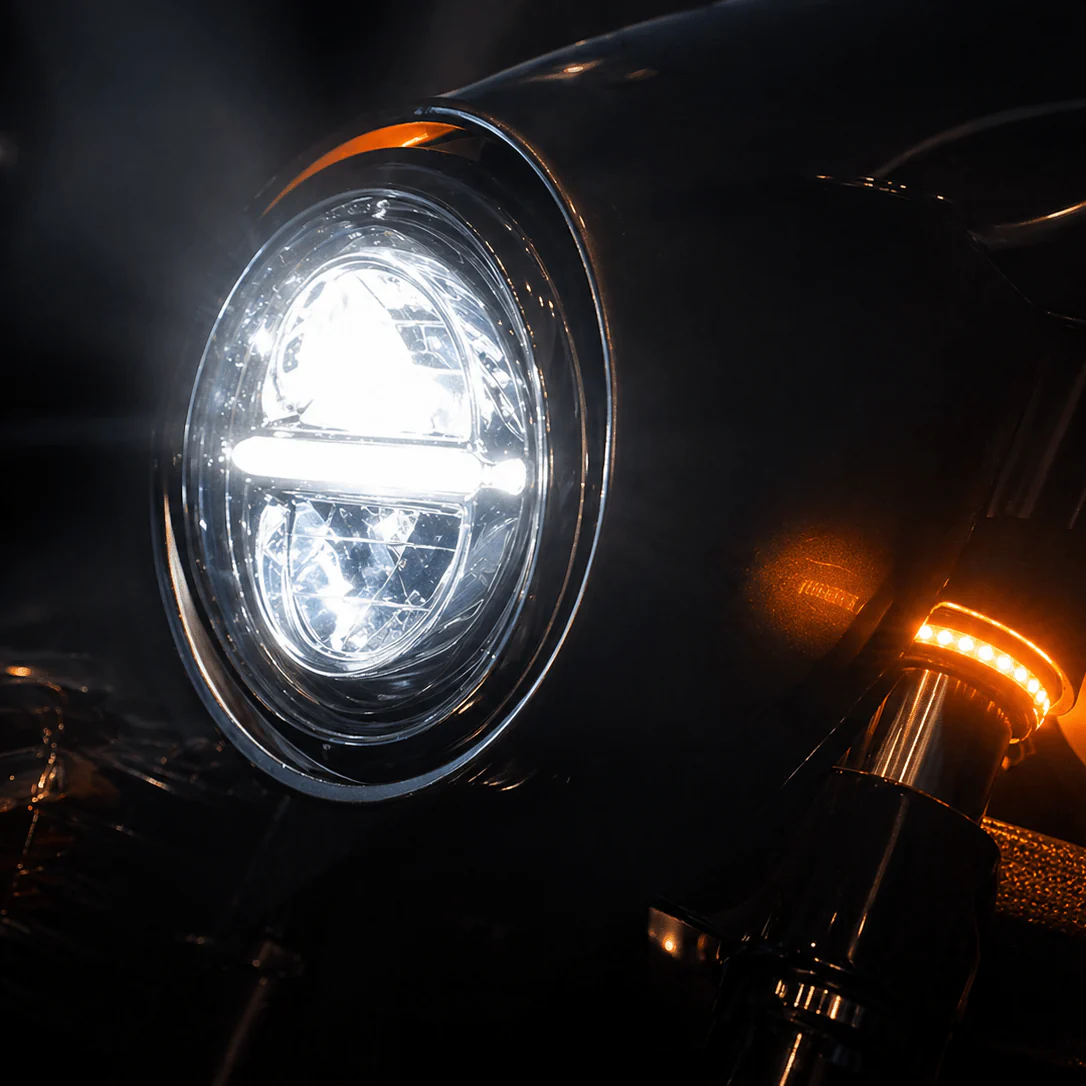 Eagle Lights Infinity Beam Series 5-3/4" Round LED Headlight for Harley-Davidson® and Indian® Motorcycles - Image 4