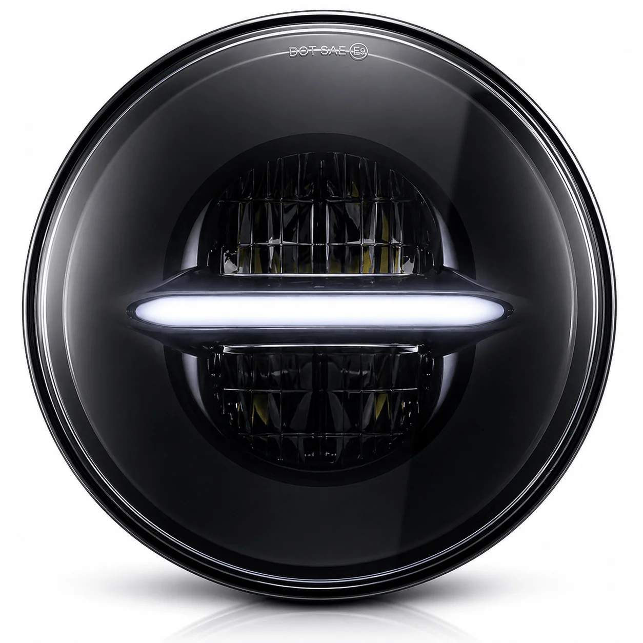 Eagle Lights Infinity Beam Series 7" Round LED Headlight for Harley-Davidson® and Indian® Motorcycles - Image 9
