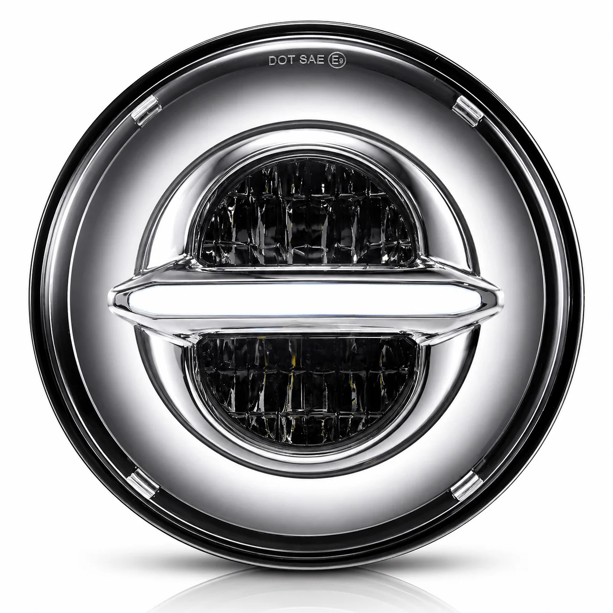 Eagle Lights Infinity Beam Series 7" Round LED Headlight for Harley-Davidson® and Indian® Motorcycles - Image 8