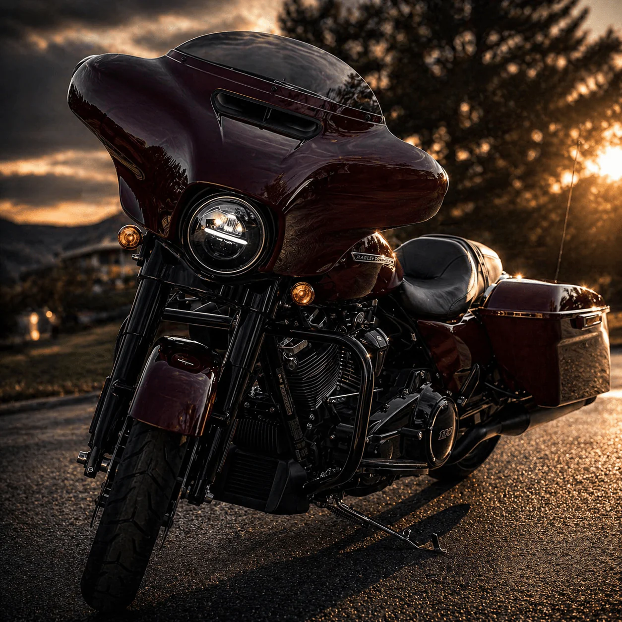 Eagle Lights Infinity Beam Series 7" Round LED Headlight for Harley-Davidson® and Indian® Motorcycles - Image 3