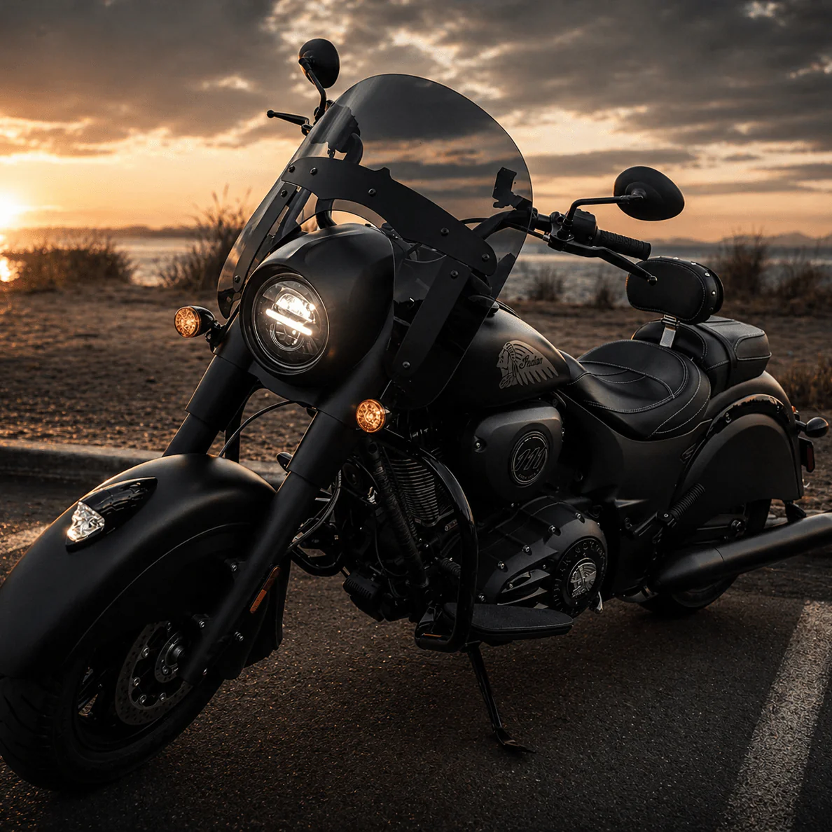 Eagle Lights Infinity Beam Series 7" Round LED Headlight for Harley-Davidson® and Indian® Motorcycles - Image 4