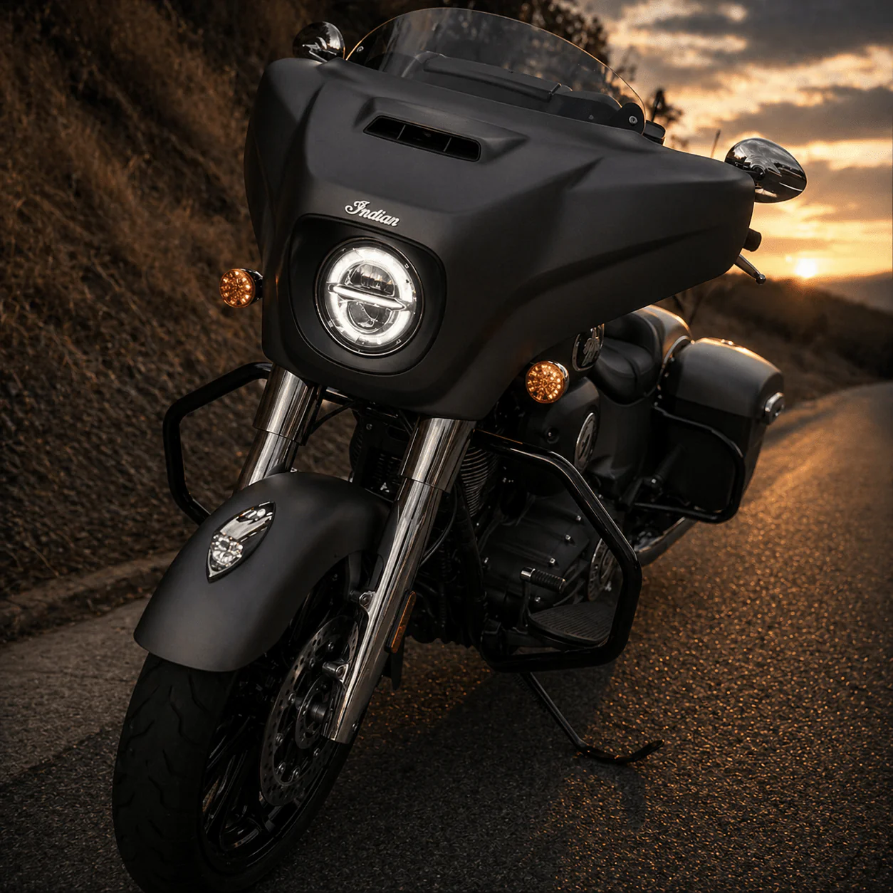 Eagle Lights Infinity Beam Series 7" Round LED Headlight for Harley-Davidson® and Indian® Motorcycles - Image 5