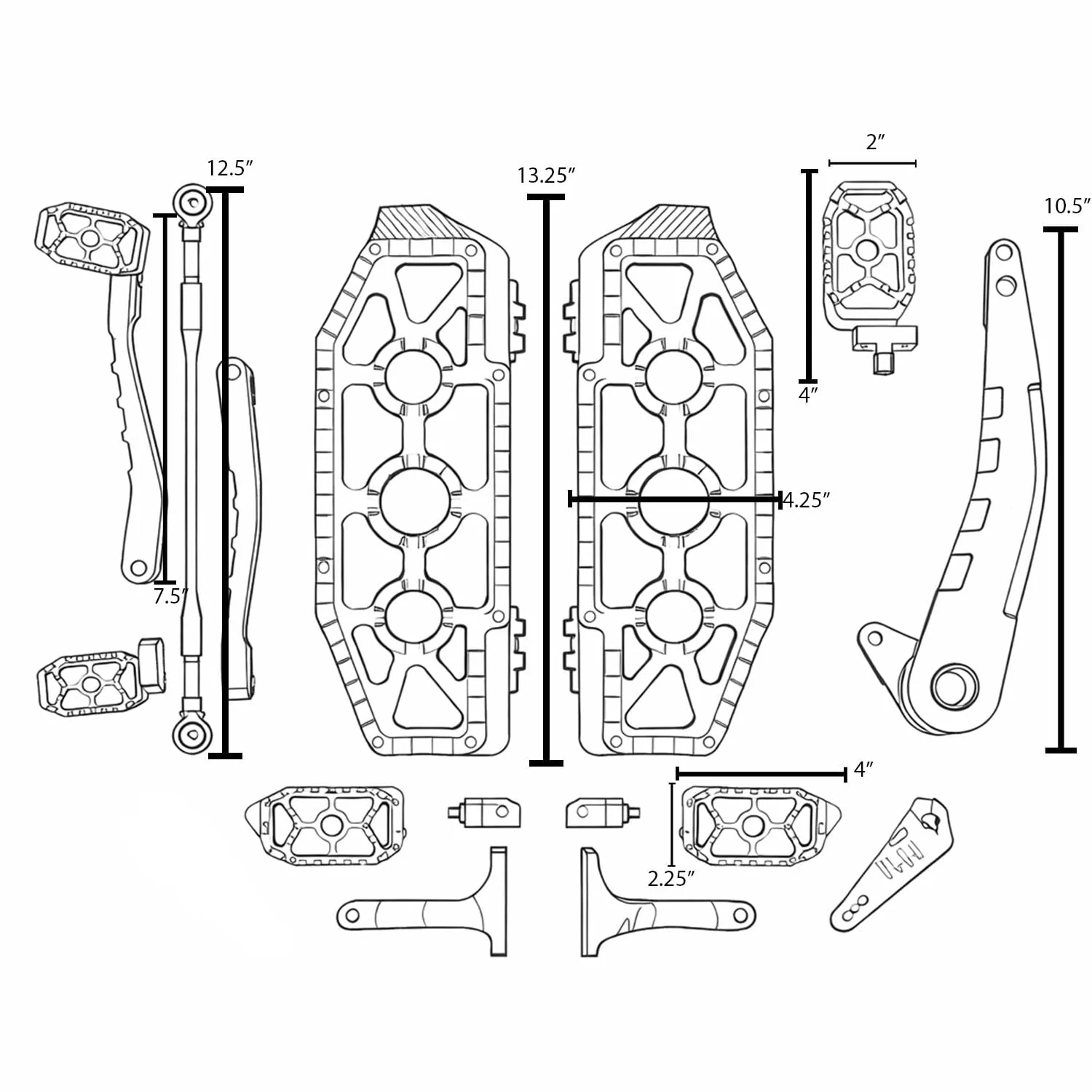 Eagle Lights REDLINE MX Floorboard and Pedal Kit for 2014 - 2026 Harley-Davidson® Touring Models - Image 12