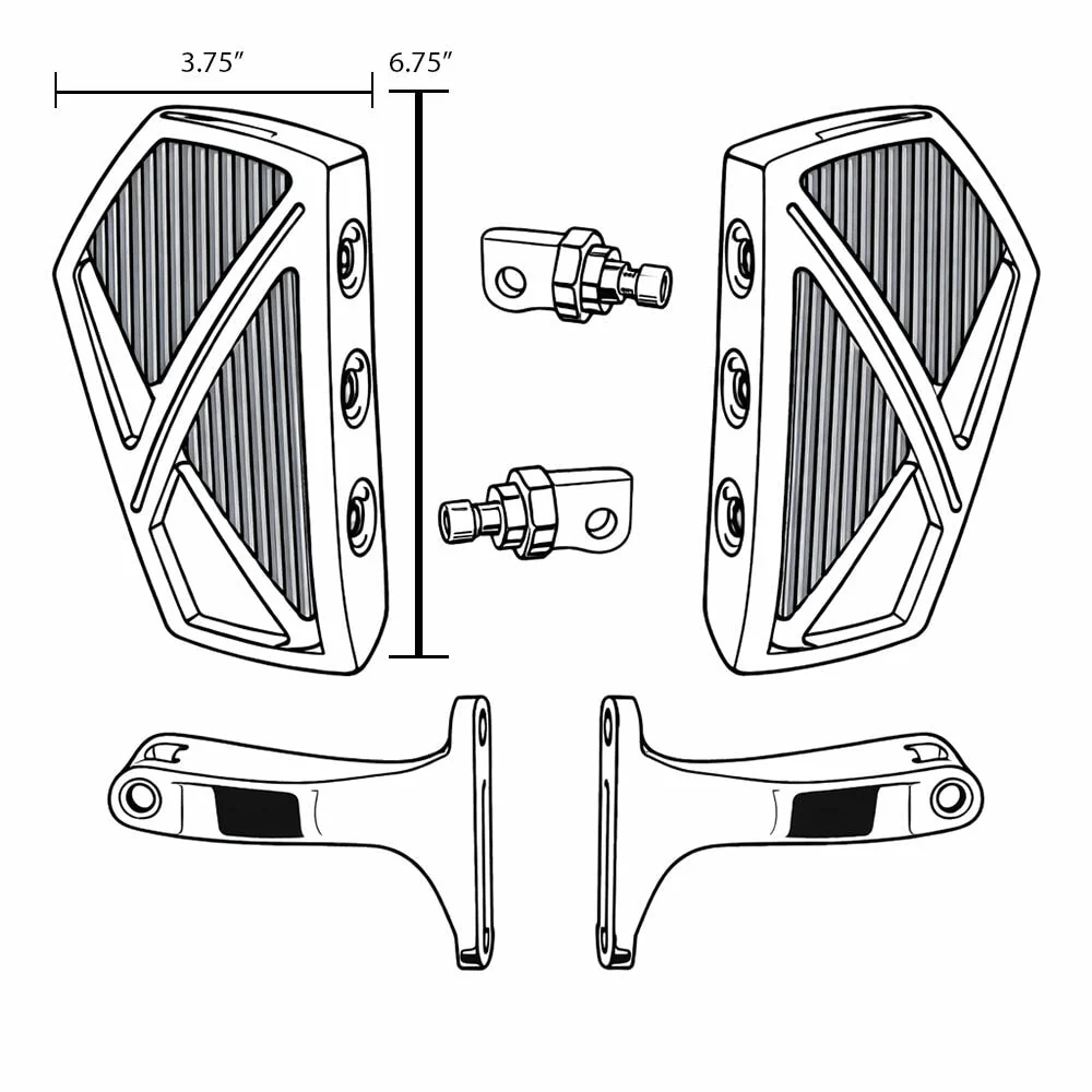 Eagle Lights IRONGRIP Passenger Floorboards for 1993 - 2026 Harley-Davidson® Touring Models - Image 3