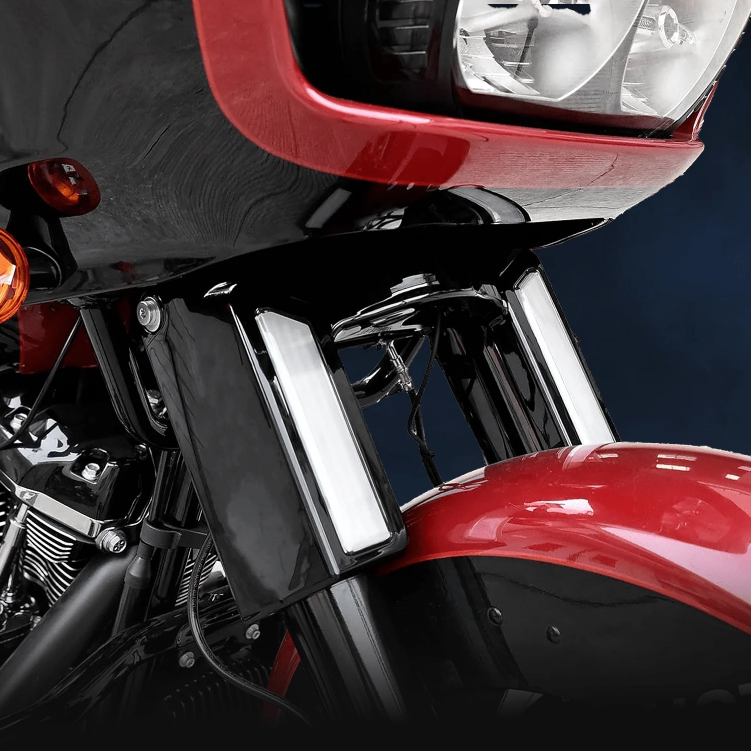 Eagle Lights LED FORKFLARES™ Light Cover for 2015 to Current Harley-Davidson® Road Glide Models - Image 5