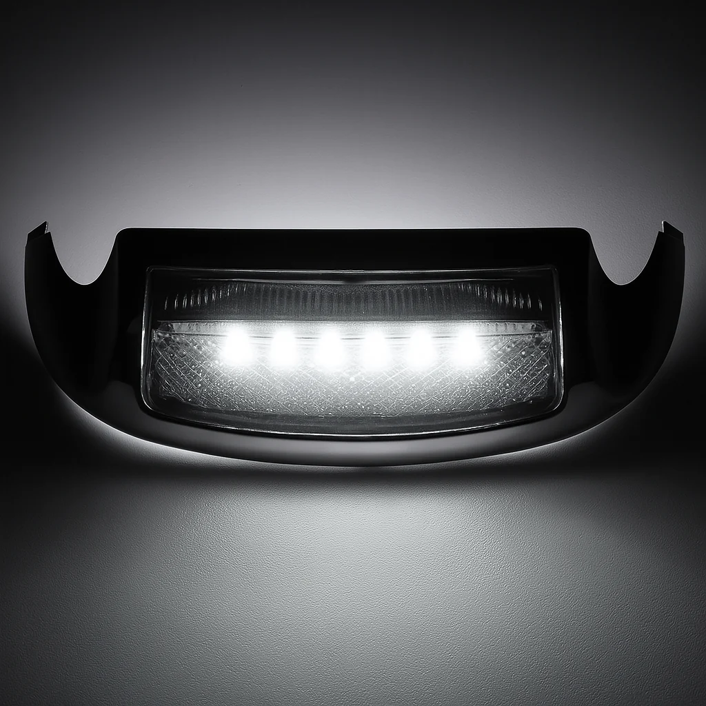 Eagle Lights LED Front Fender Tip Light and Chrome Housing with Smoked Lens for Harley-Davidson® Motorcycles - Image 2