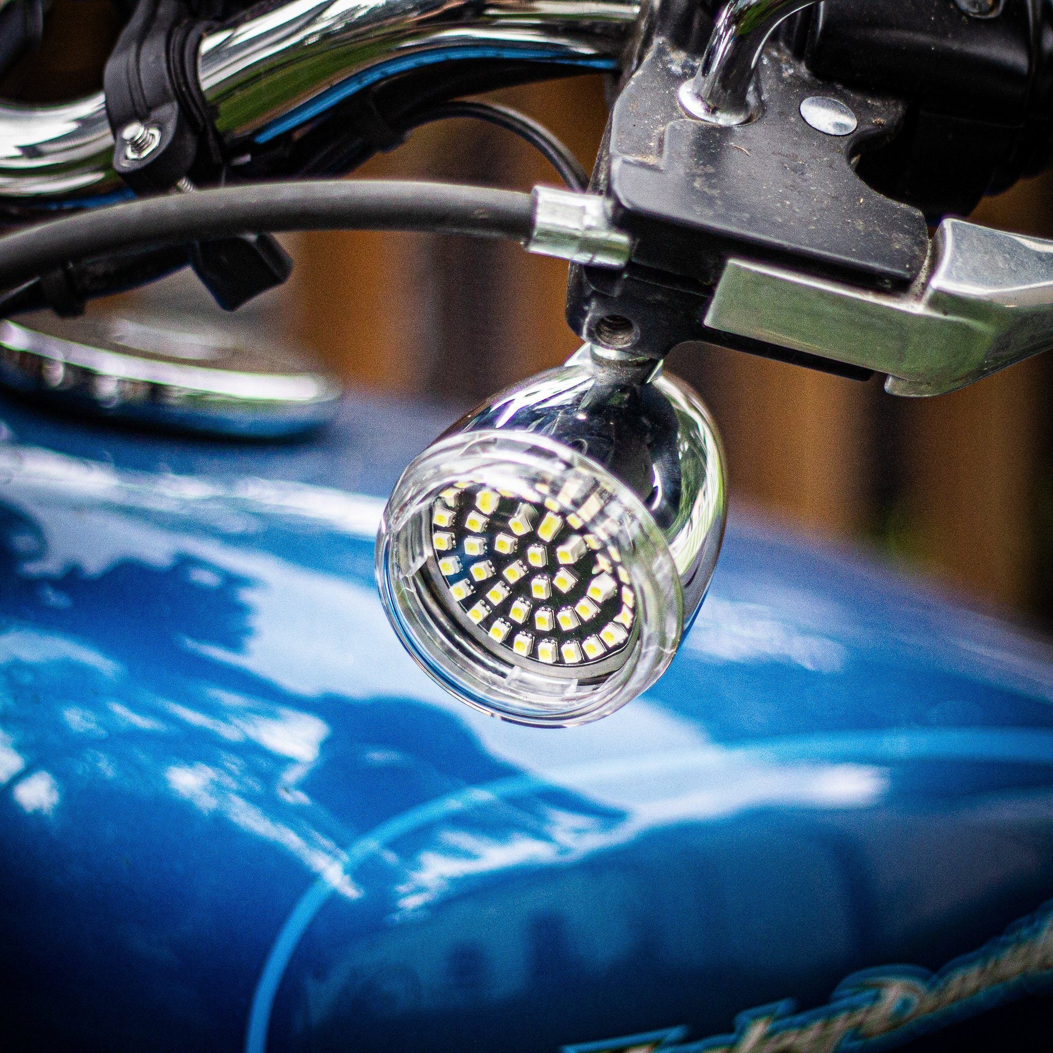 Eagle Lights Midnight Edition Front and Rear LED Turn Signals Kit for Harley-Davidson® Motorcycles - 1157 Front / 1156 Red Rear - Image 9