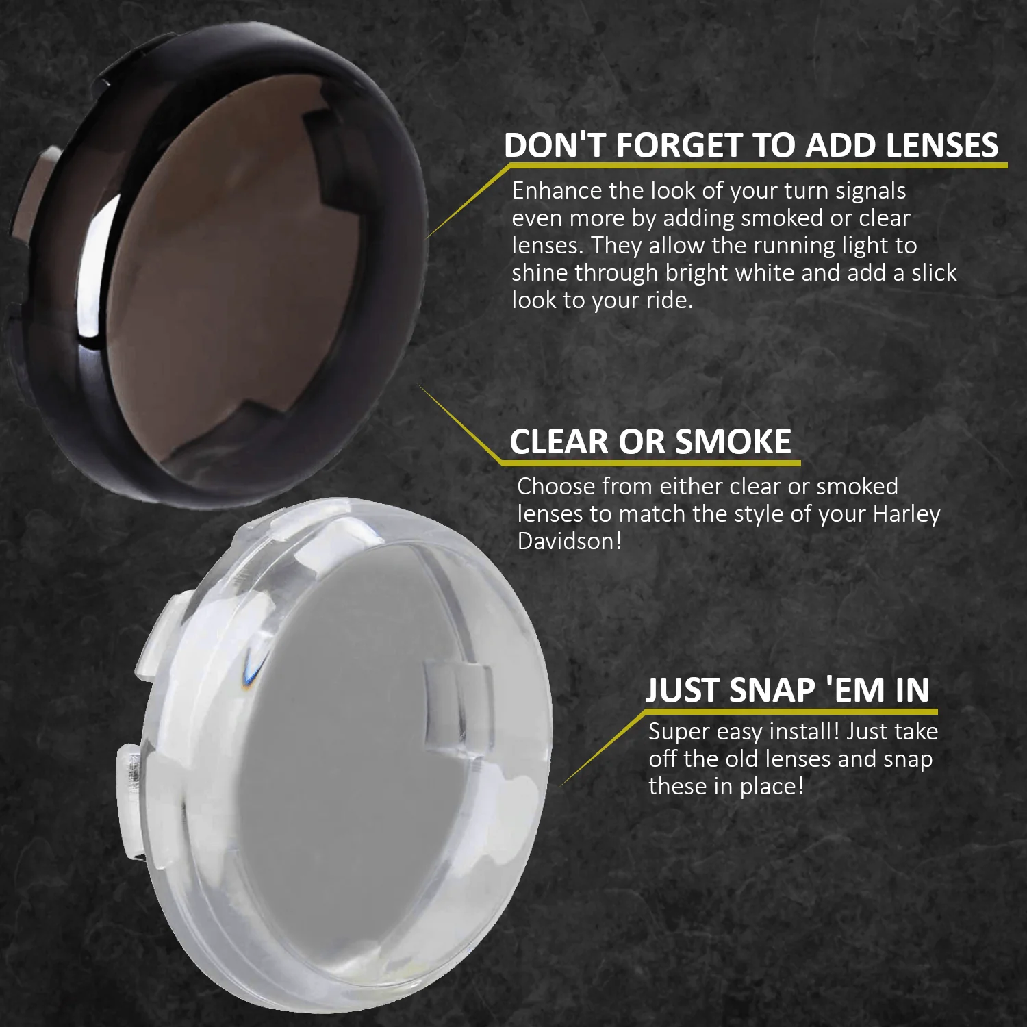 Eagle Lights Generation II Premium LED Front Turn Signals with Full Running Light for Harley-Davidson® Motorcycles - Image 7