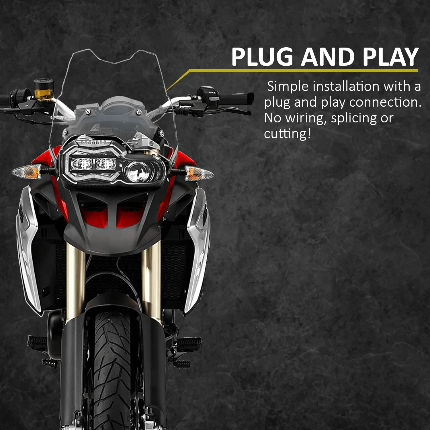Eagle Lights LED Headlight Kit with Halo Ring for 2008-2018 BMW F650GS, F700GS, F800GS - Image 4