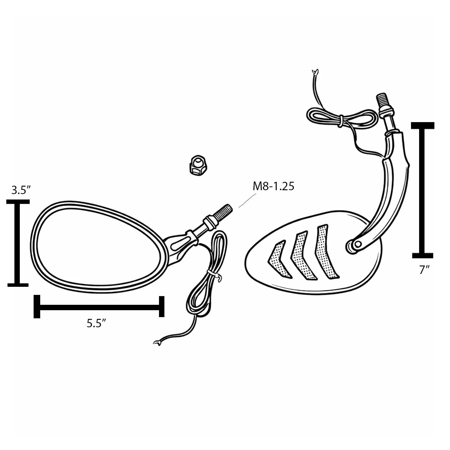 Eagle Lights SIGNALSIGHT LED Mirror with Turn Signals for Harley-Davidson® Softail, Dyna and Touring Models - Pair - Image 13