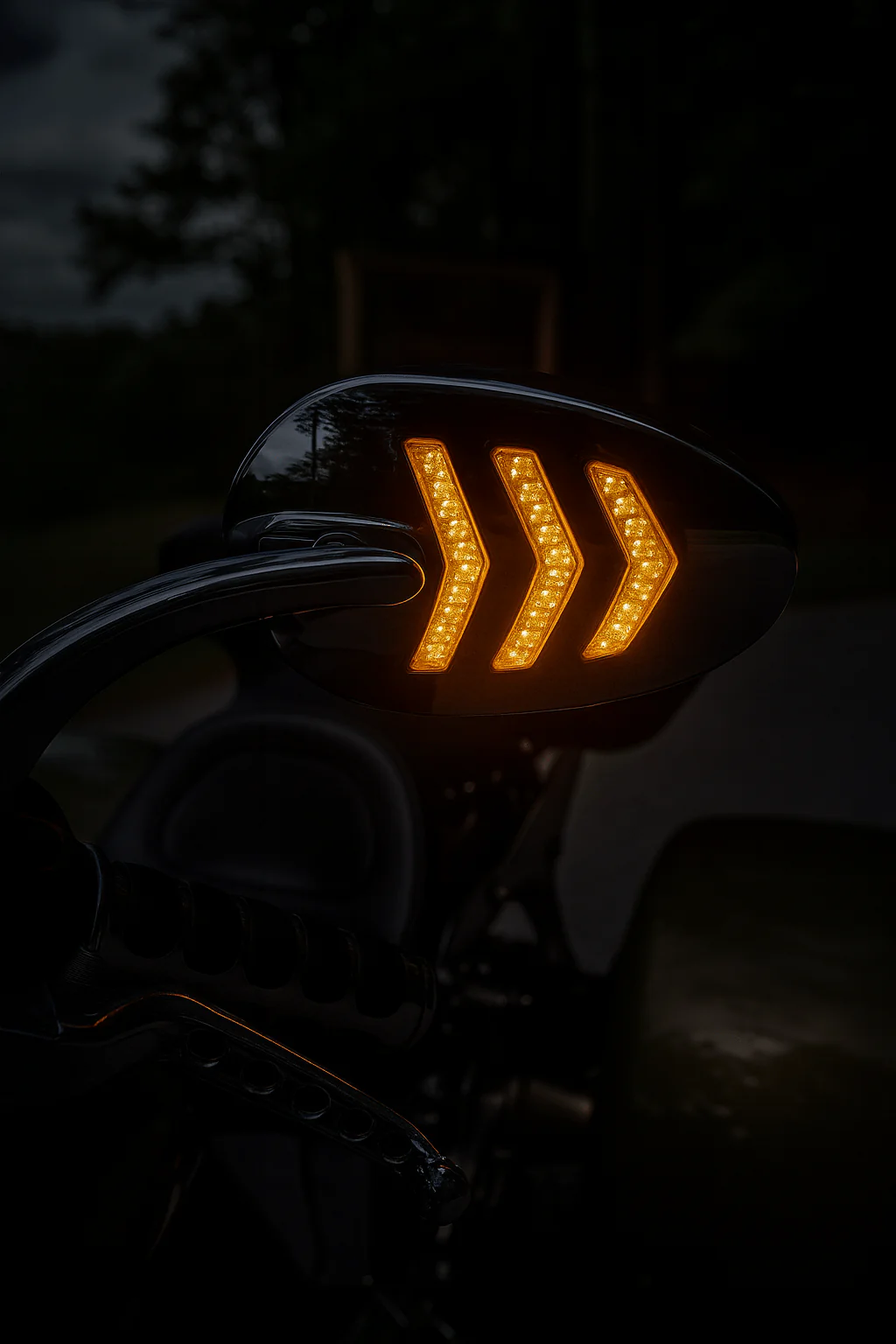 Eagle Lights SIGNALSIGHT LED Mirror with Turn Signals for Harley-Davidson® Softail, Dyna and Touring Models - Pair - Image 4