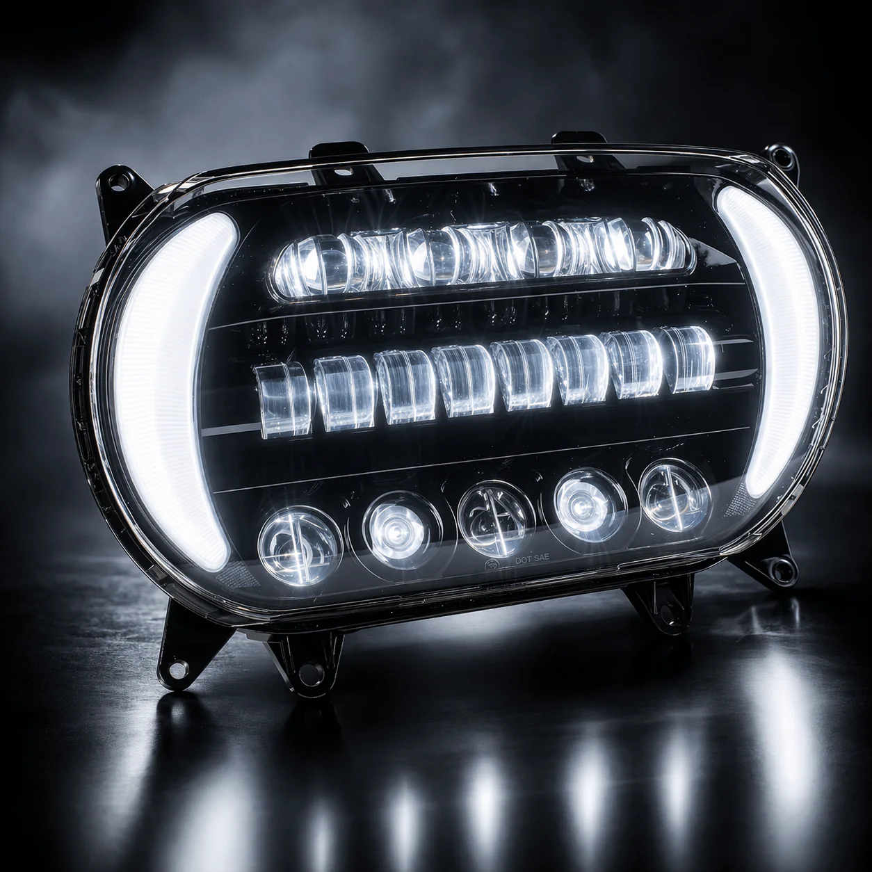 Eagle Lights LED Projection Headlight for Harley-Davidson® 2015 - 2025 Road Glide with Vent Insert Light Combo Kit - Image 5