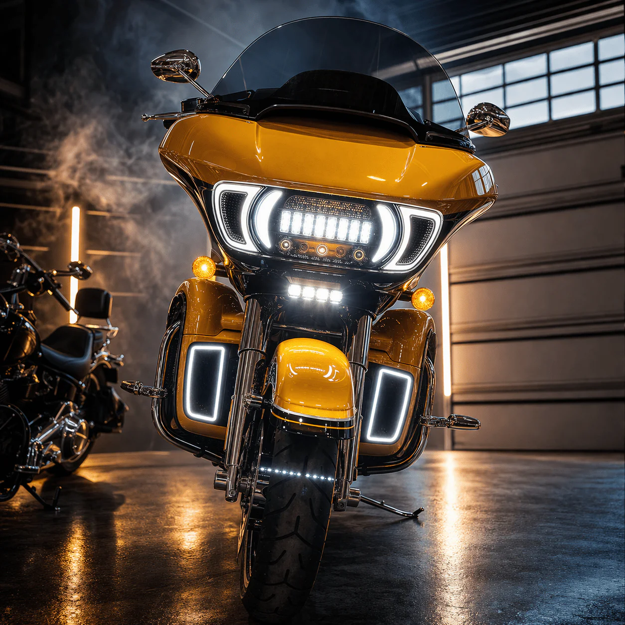 Eagle Lights LED Projection Headlight for Harley-Davidson® 2015 - 2025 Road Glide Models with HALOS Vent Insert Light Combo Kit - Image 6