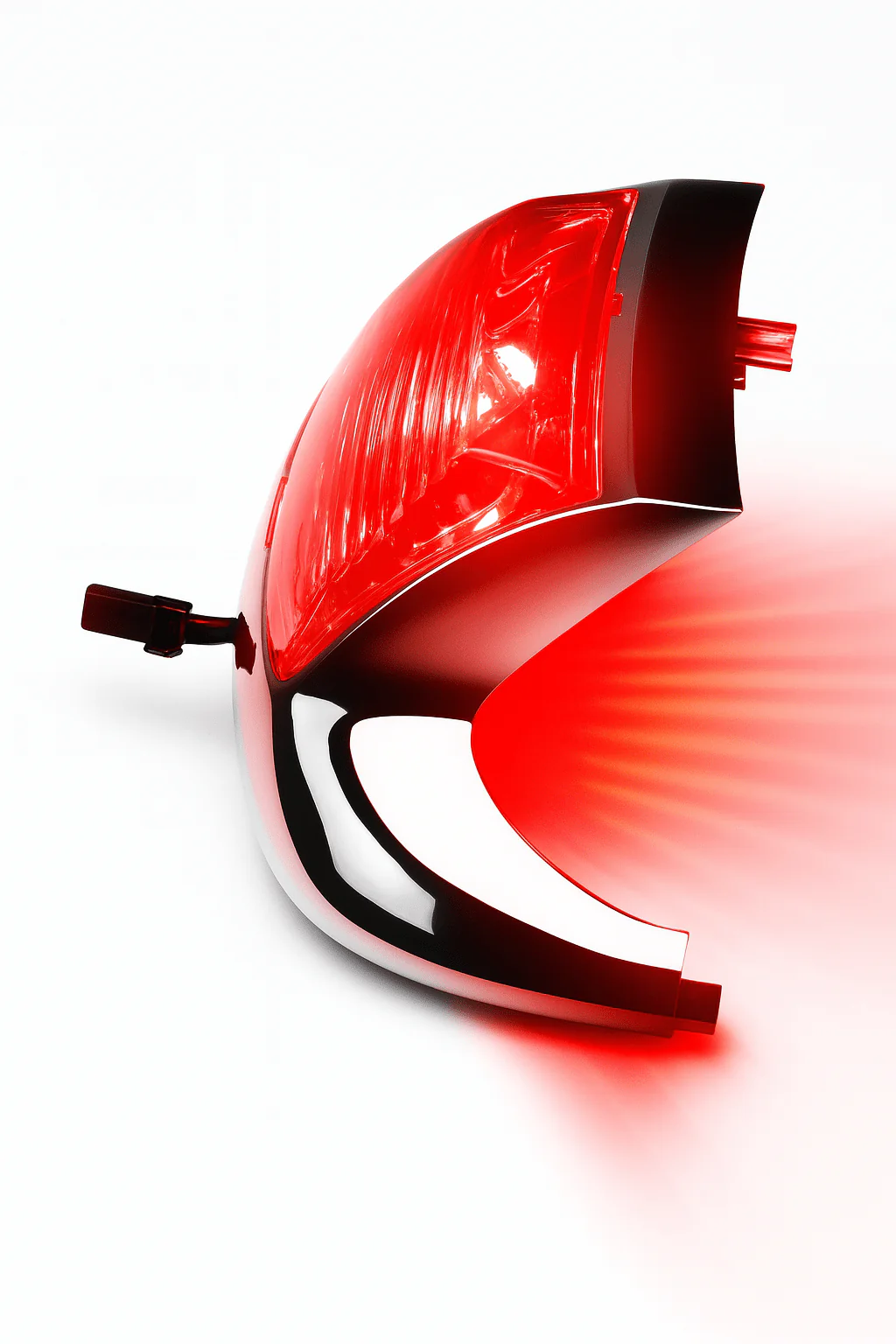 Eagle Lights LED Rear Fender Tip Light with Chrome Housing with Red Lens for Harley-Davidson® Motorcycles - Image 2