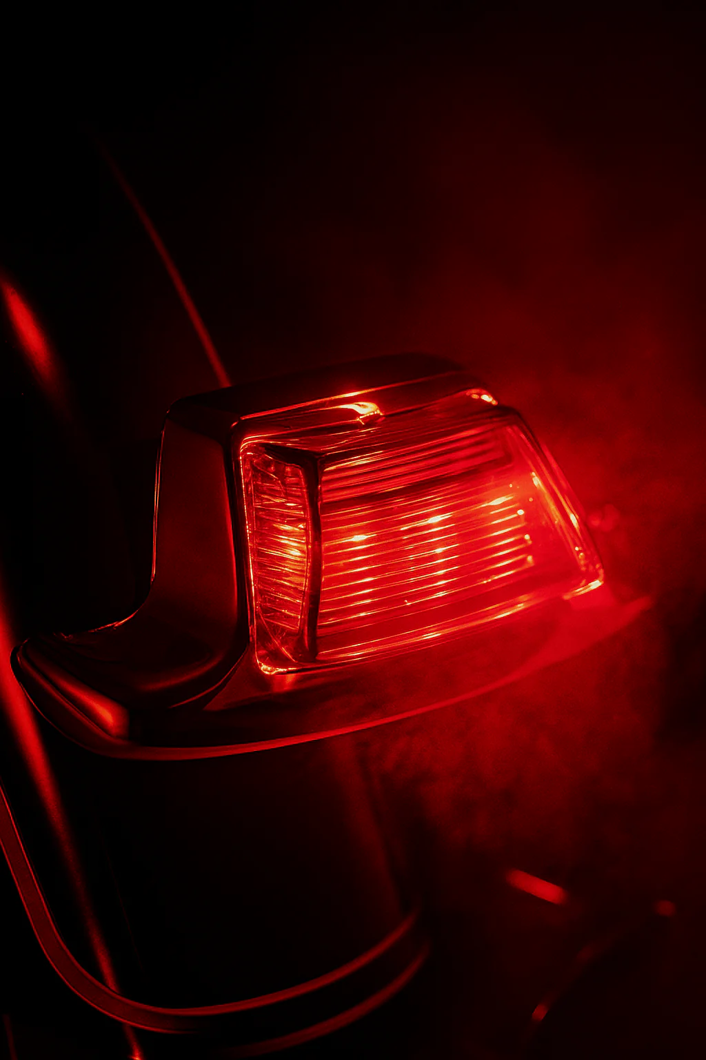 Eagle Lights LED Rear Fender Tip Light with Chrome Housing with Red Lens for Harley-Davidson® Motorcycles - Image 4