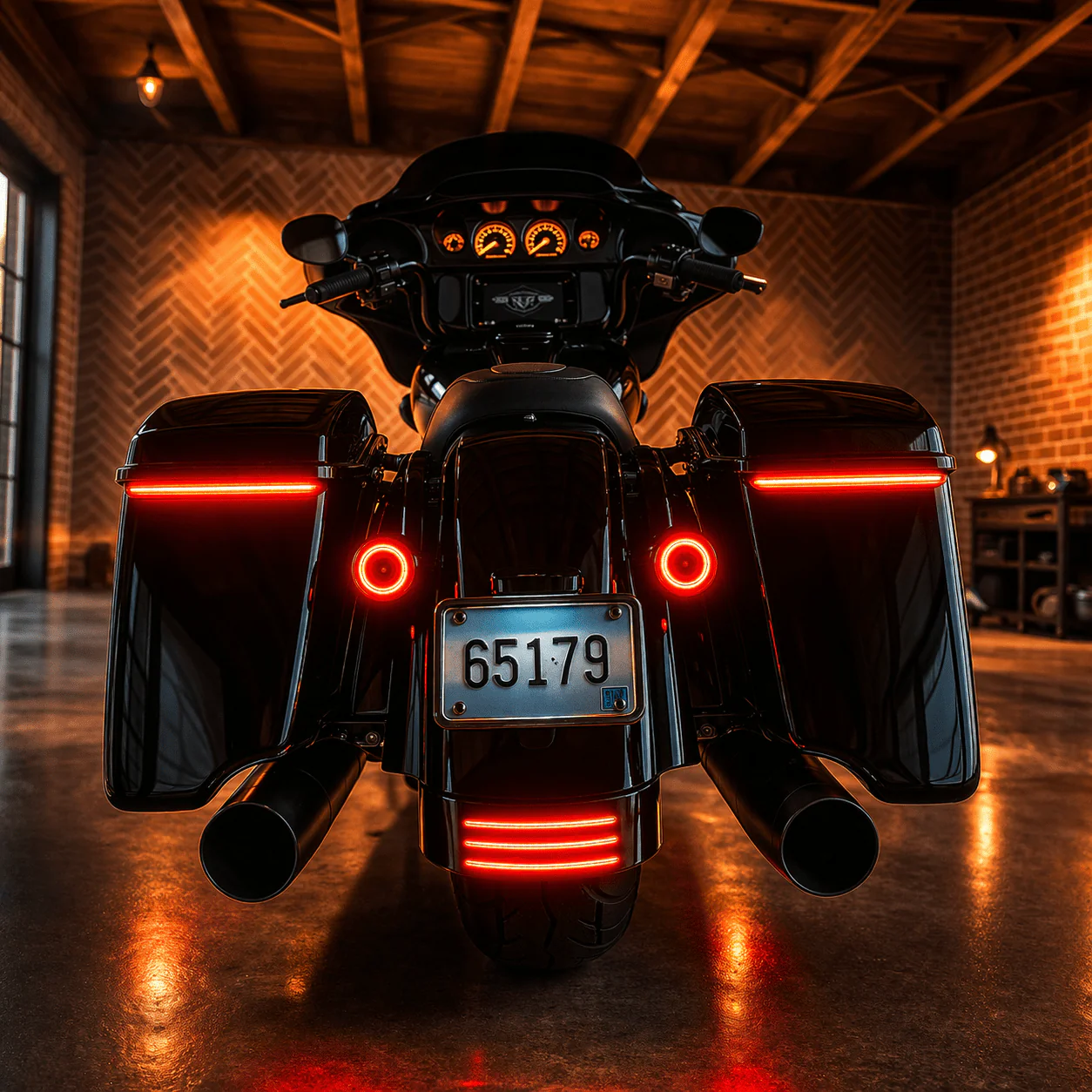 Eagle Lights Low Profile Saddlebag LED Tail Lights with Sequential Turn Signals, Running Lights and Brake Lights for 2014 to Current Harley-Davidson® Touring Models - Image 4
