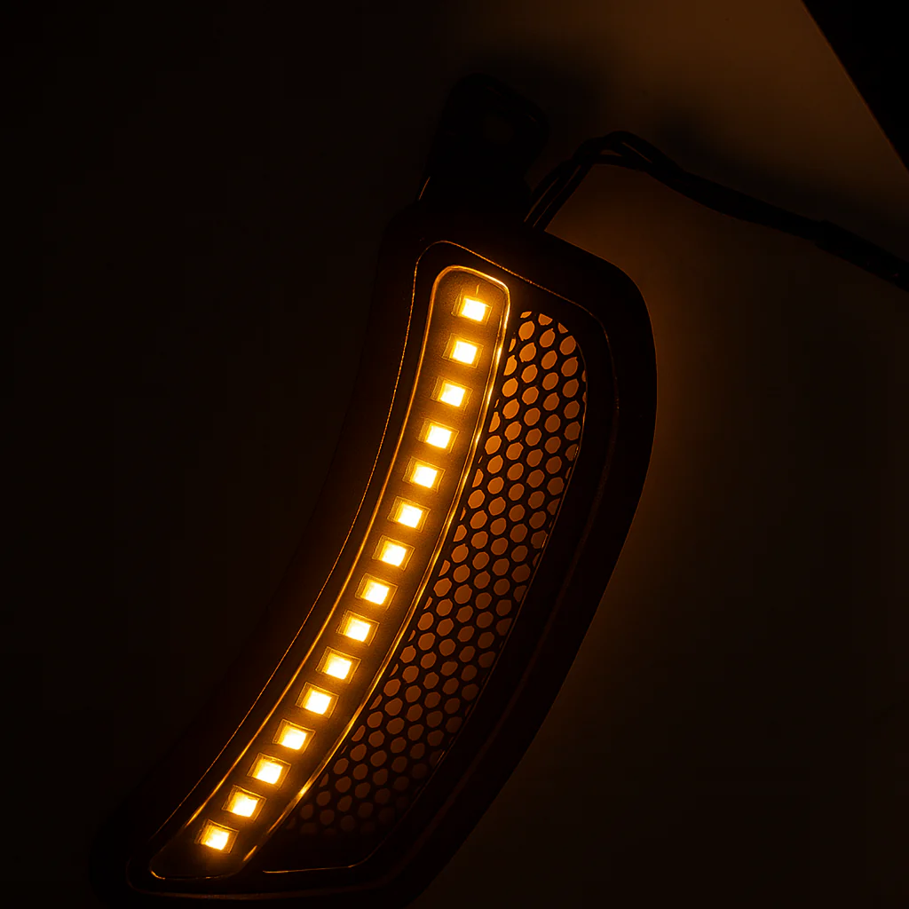 Eagle Lights Midnight Edition Vent Insert LED Running Lights and Turn Signals for Harley-Davidson® Low Rider ST Models - Image 4