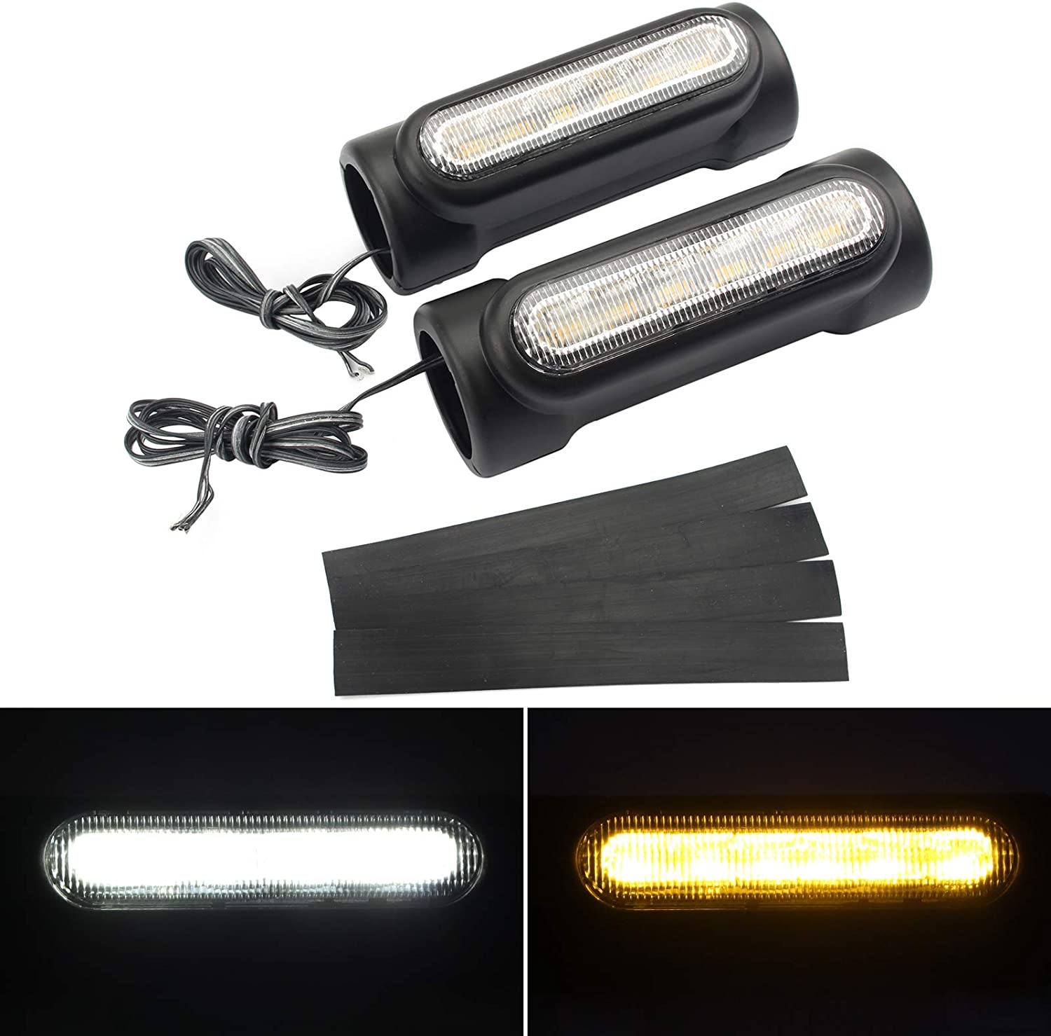 Eagle Lights Motorcycle Highway Bar Light Switchback Driving Lights DRL Turn Signal (White Amber LED for Crash Bars Harley-Davidson® Touring Bikes) - Image 12