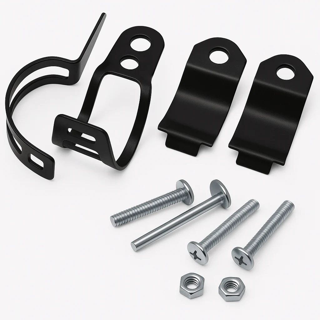 Eagle Lights Motorcycle Turn Signal Mounting Brackets – 1 Pair Universal Metal Clamps for 30-45mm Fork Tubes