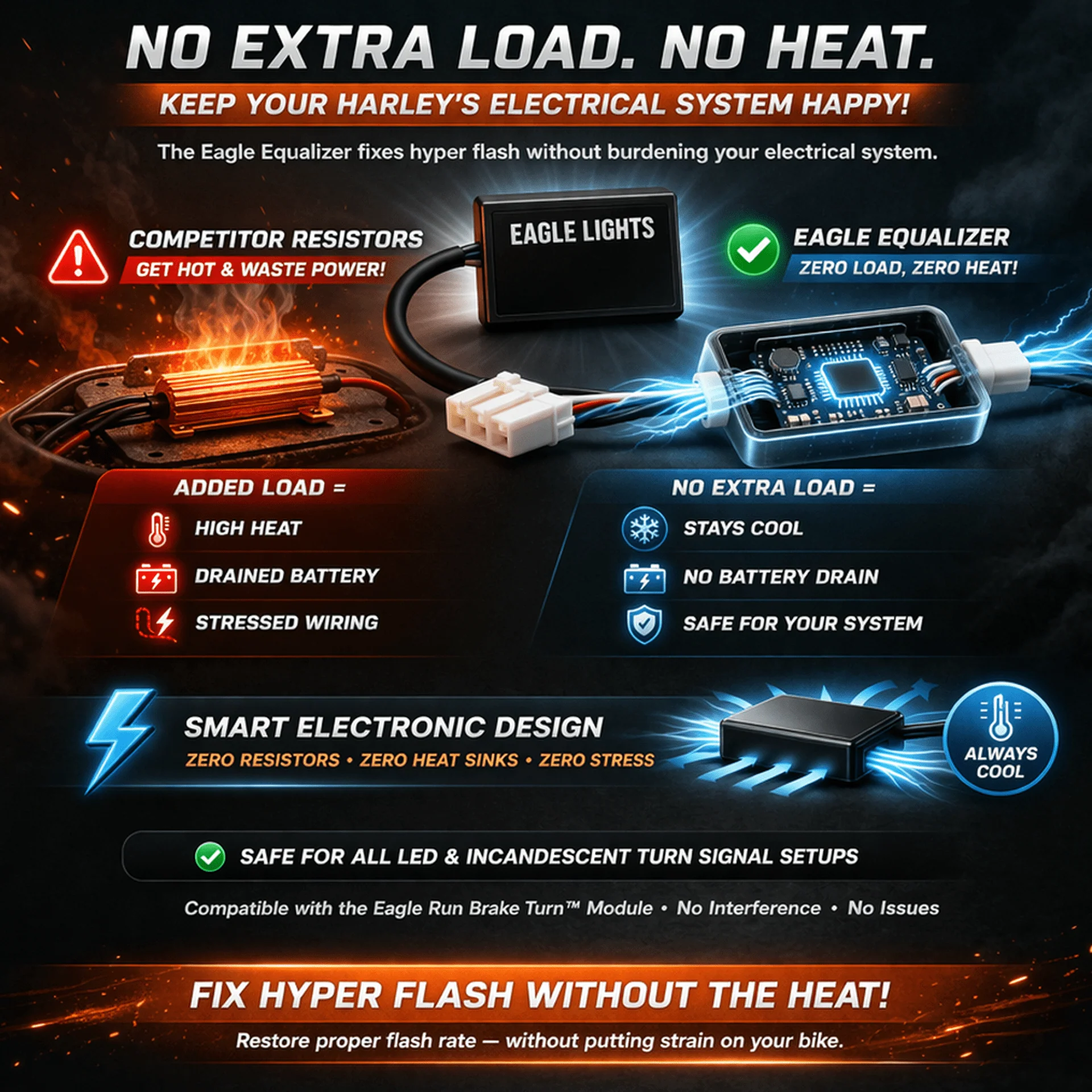 Eagle Equalizer Plug and Play Load Equalizer for Harley-Davidson® LED Turn Signals - Image 3