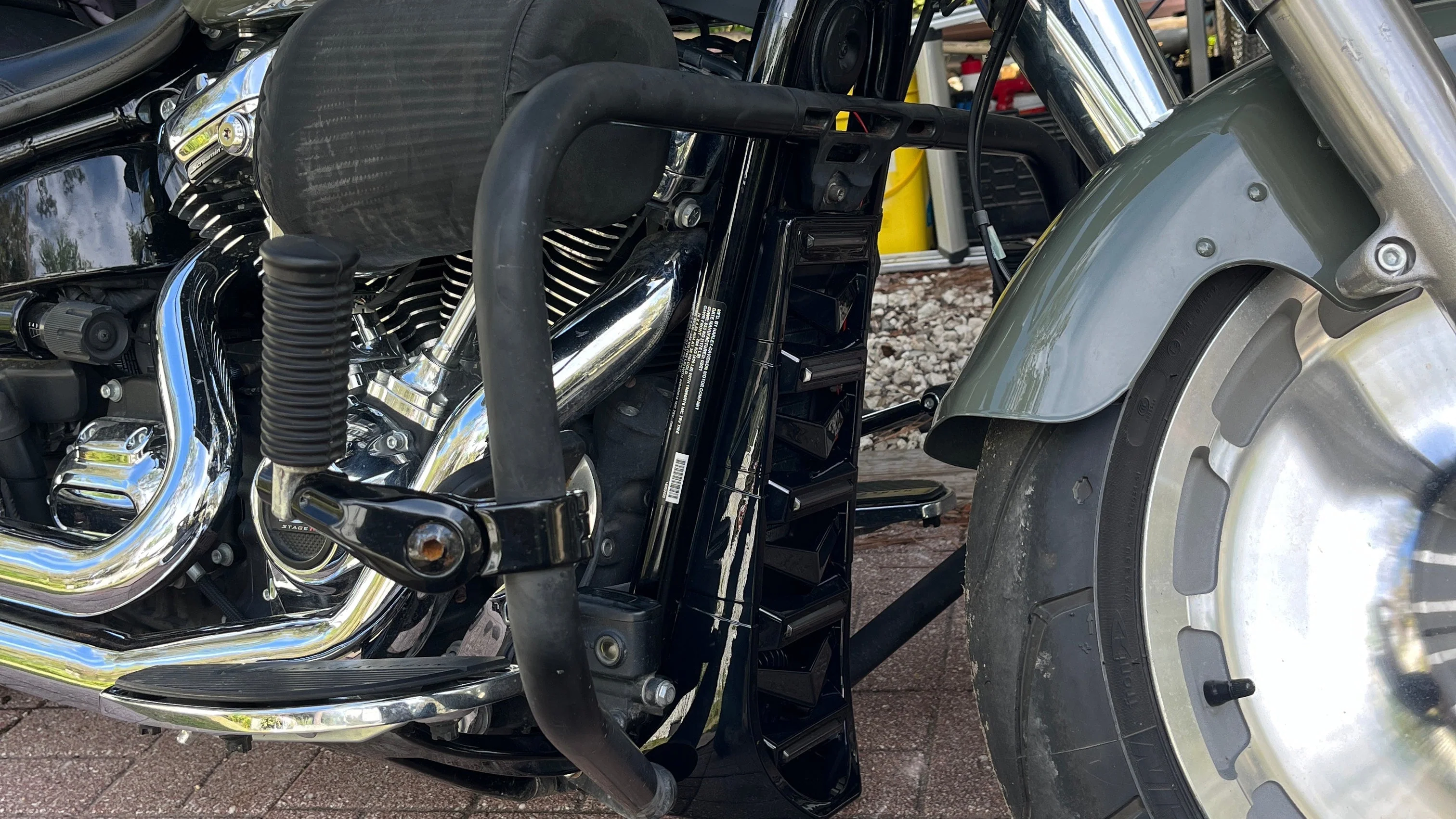 Eagle Lights LUMENSHIELD Chin Spoiler / Radiator Guard with LED Light Bars for 2018+ Harley-Davidson® Softail Models - Image 11