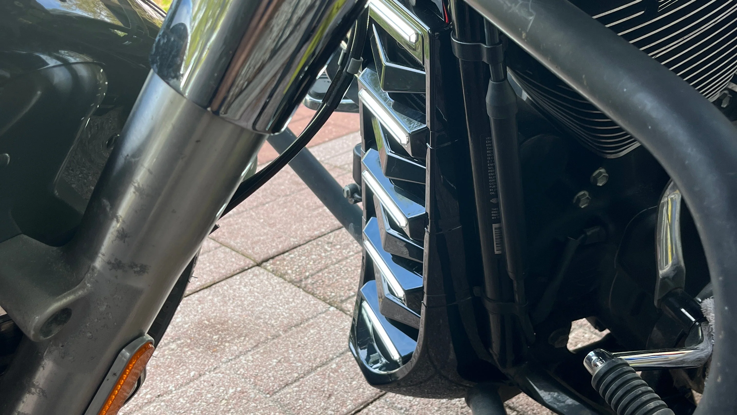 Eagle Lights LUMENSHIELD Chin Spoiler / Radiator Guard with LED Light Bars for 2018+ Harley-Davidson® Softail Models - Image 18
