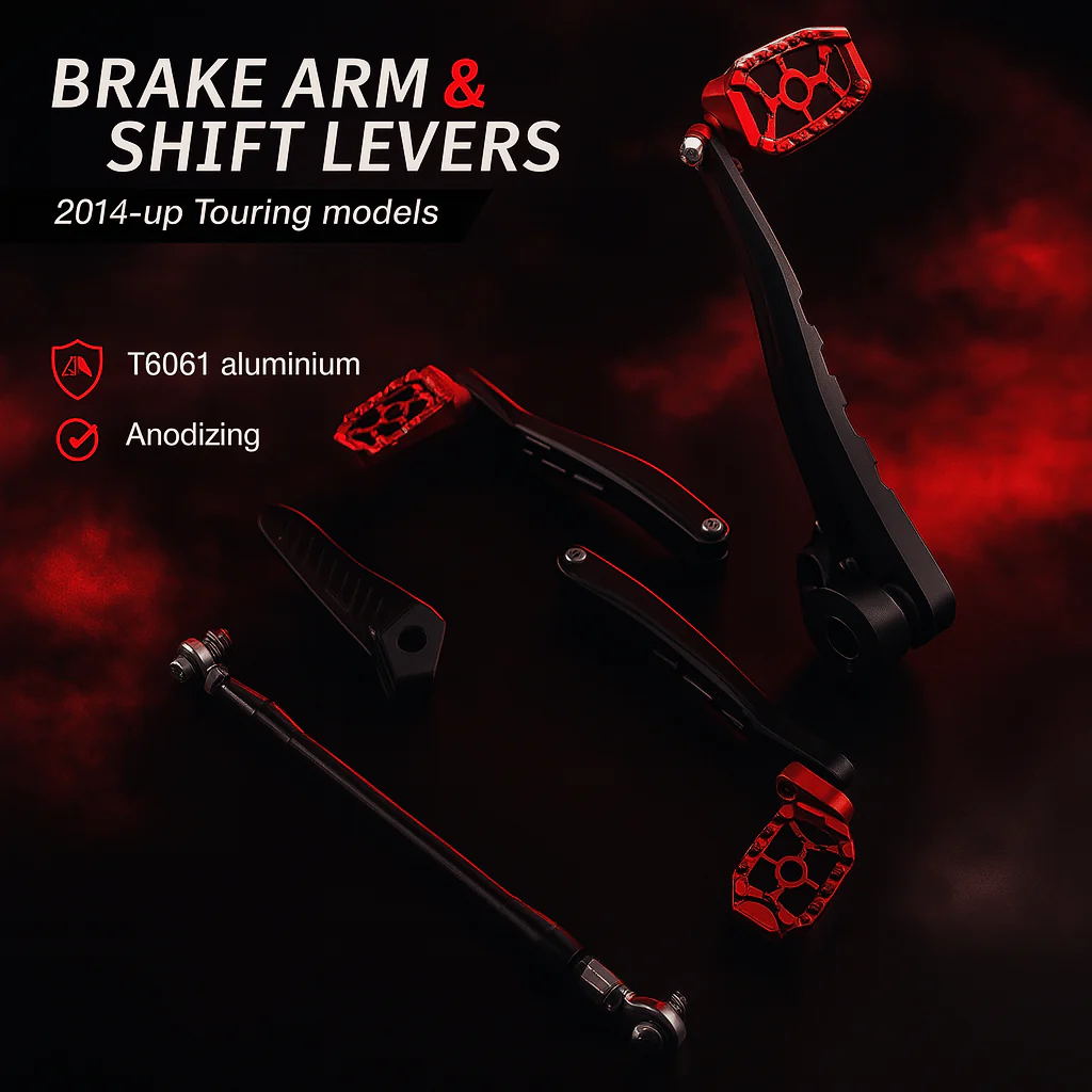 Eagle Lights REDLINE MX Floorboard and Pedal Kit for 2014 - 2026 Harley-Davidson® Touring Models - Image 3