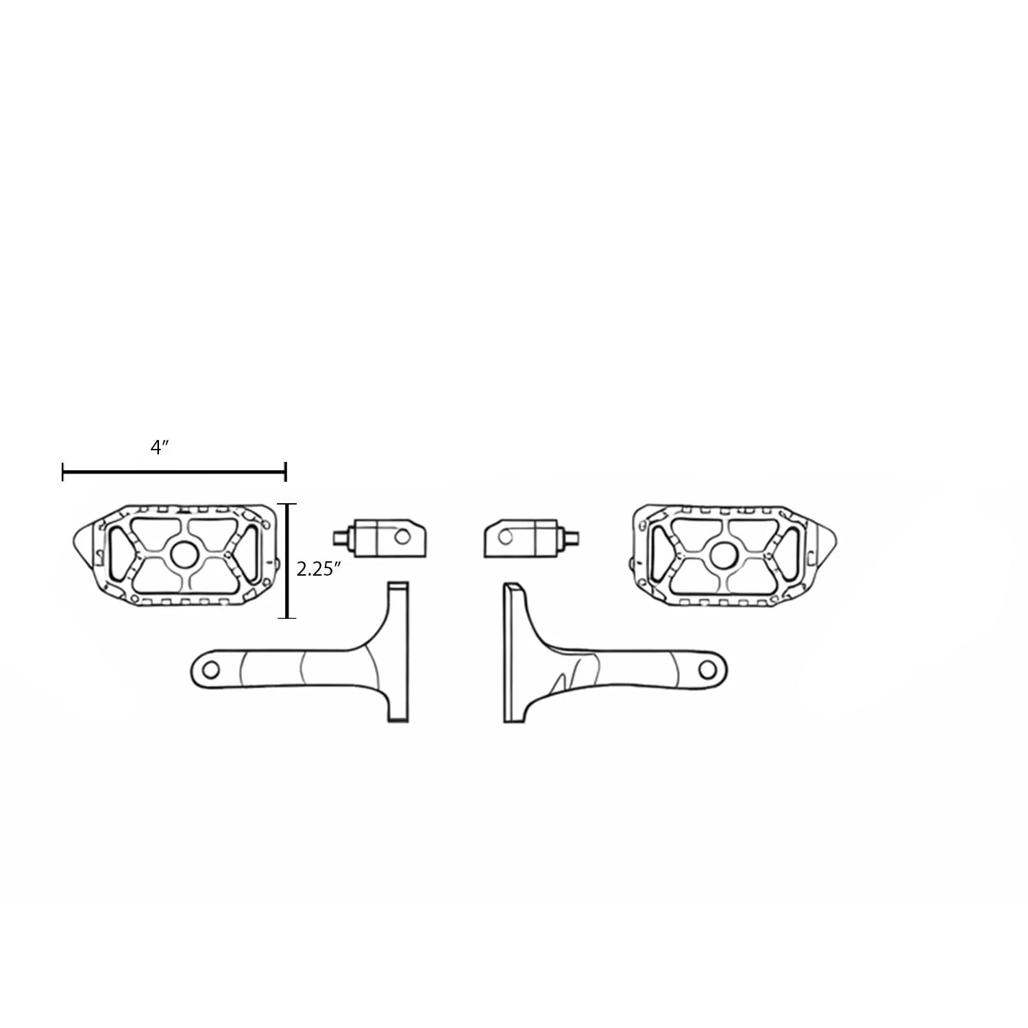 Eagle Lights REDLINE MX Passenger Floorboards for 1993 - 2026 Harley-Davidson® Touring Models - Image 6