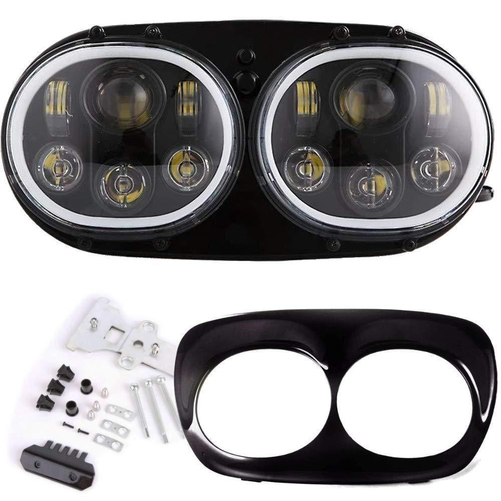 Eagle Lights Road Glide 1998 - 2013 LED Headlight w/Full Halo Ring- Harley-Davidson® - Image 4