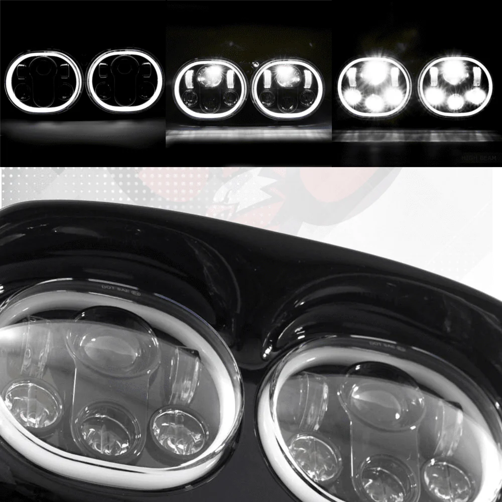 Eagle Lights Road Glide 1998 - 2013 LED Headlight w/Full Halo Ring- Harley-Davidson® - Image 5