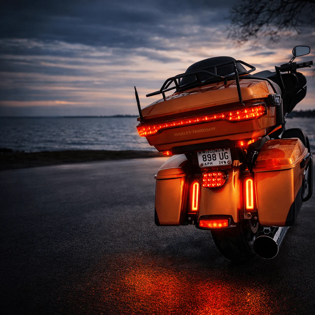 Eagle Lights Saddlebag HALOS Running, Brake and Turn Filler Lights for Harley-Davidson® Motorcycles - Image 4