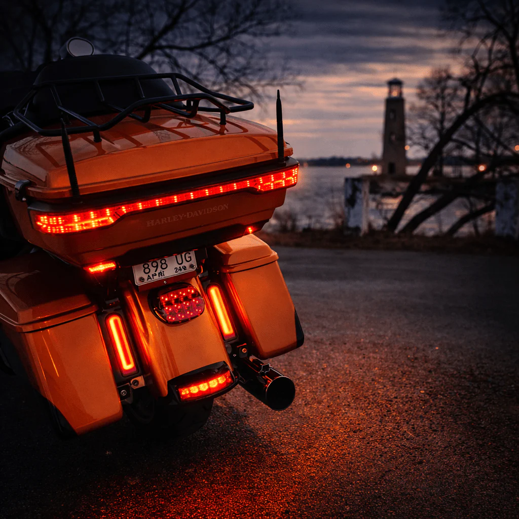 Eagle Lights Saddlebag HALOS Running, Brake and Turn Filler Lights for Harley-Davidson® Motorcycles - Image 5