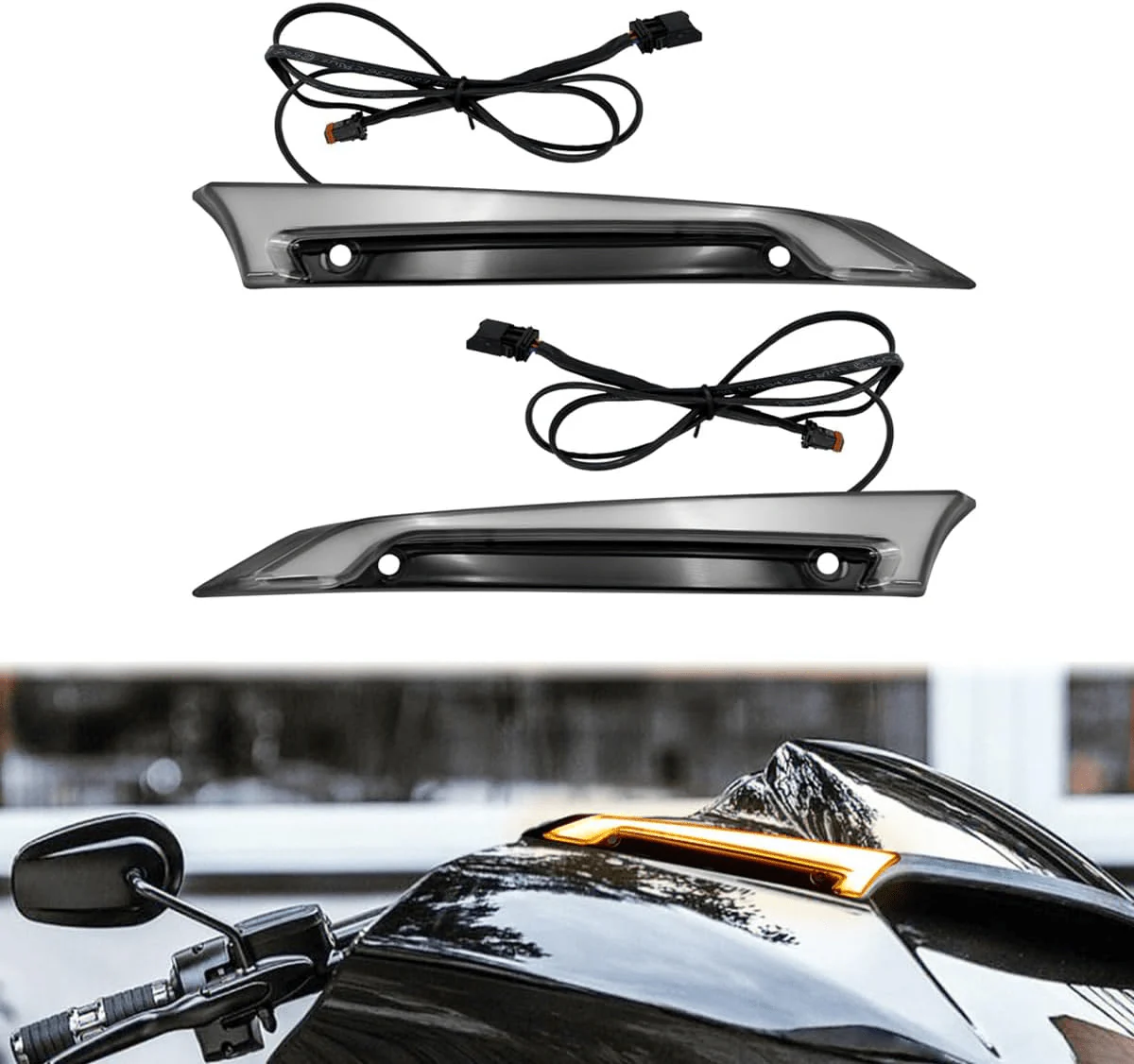 Eagle Lights HALOS LED Windshield Turn Signal and Running Light for 2015+ Harley-Davidson® Road Glide - Image 8