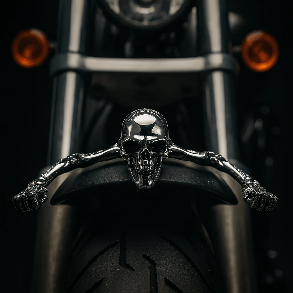 Eagle Lights SKULLRIDER Headlight and Fender Skull Figurehead for Harley-Davidson® and Indian Motorcycles - Image 2