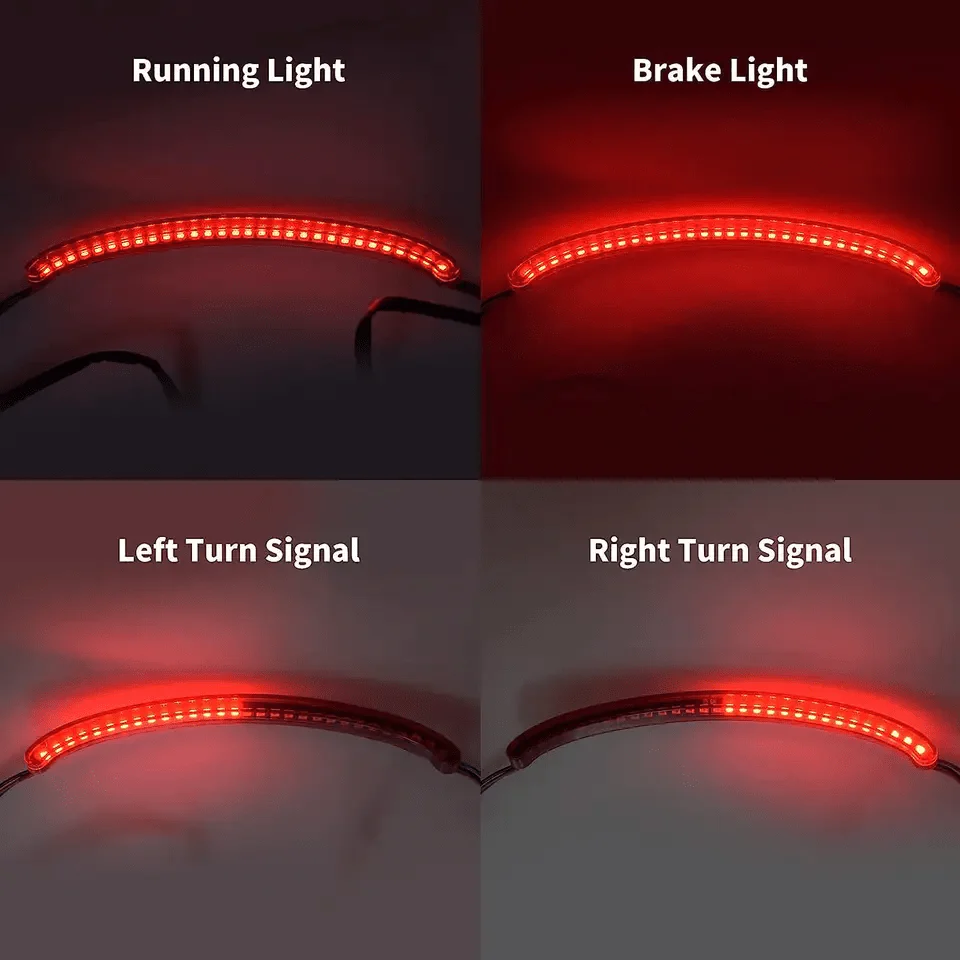 Eagle Lights SLIMLINE Auxiliary Run, Turn Signal and LED Brake Light for 2018+ Harley-Davidson® Fat Bob - Image 12