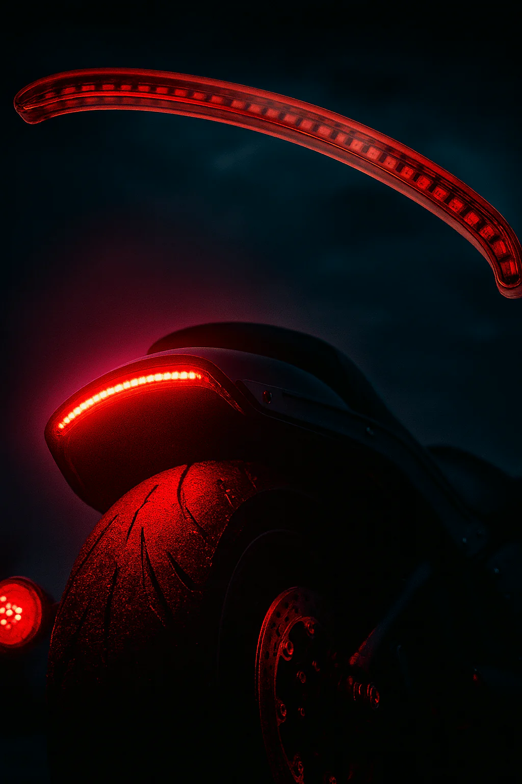 Eagle Lights SLIMLINE Auxiliary Run, Turn Signal and LED Brake Light for 2018+ Harley-Davidson® Fat Bob - Image 4