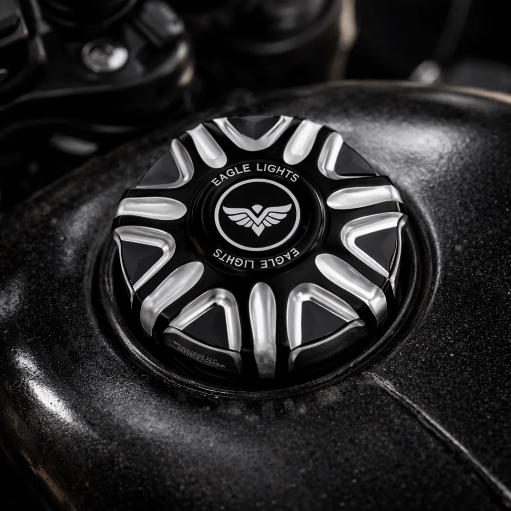 Eagle Lights StarShield Gas Cap fits Harley Davidson and Indian Models - Image 2