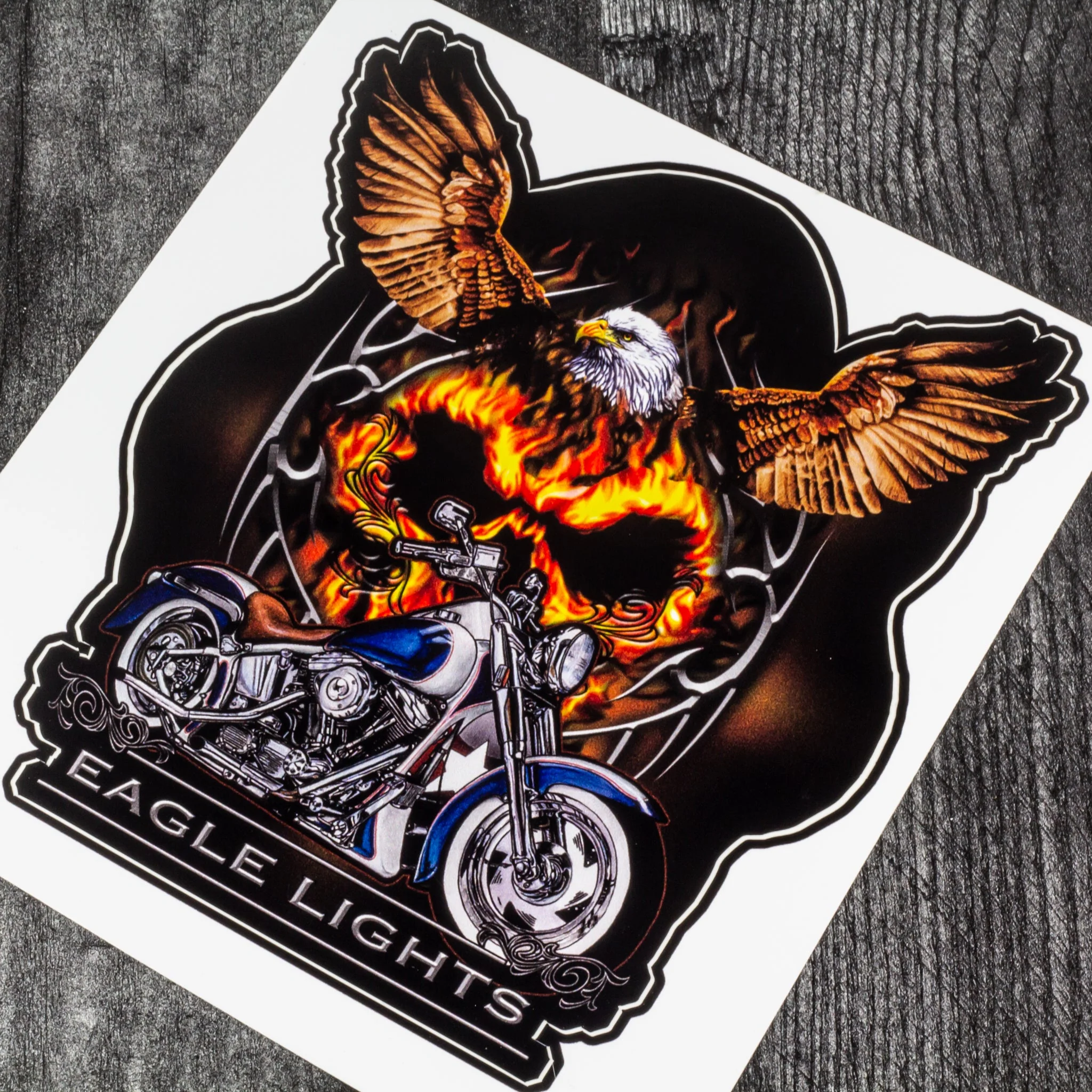 Eagle Lights "Flaming Eagle" Sticker / Decal - Image 2