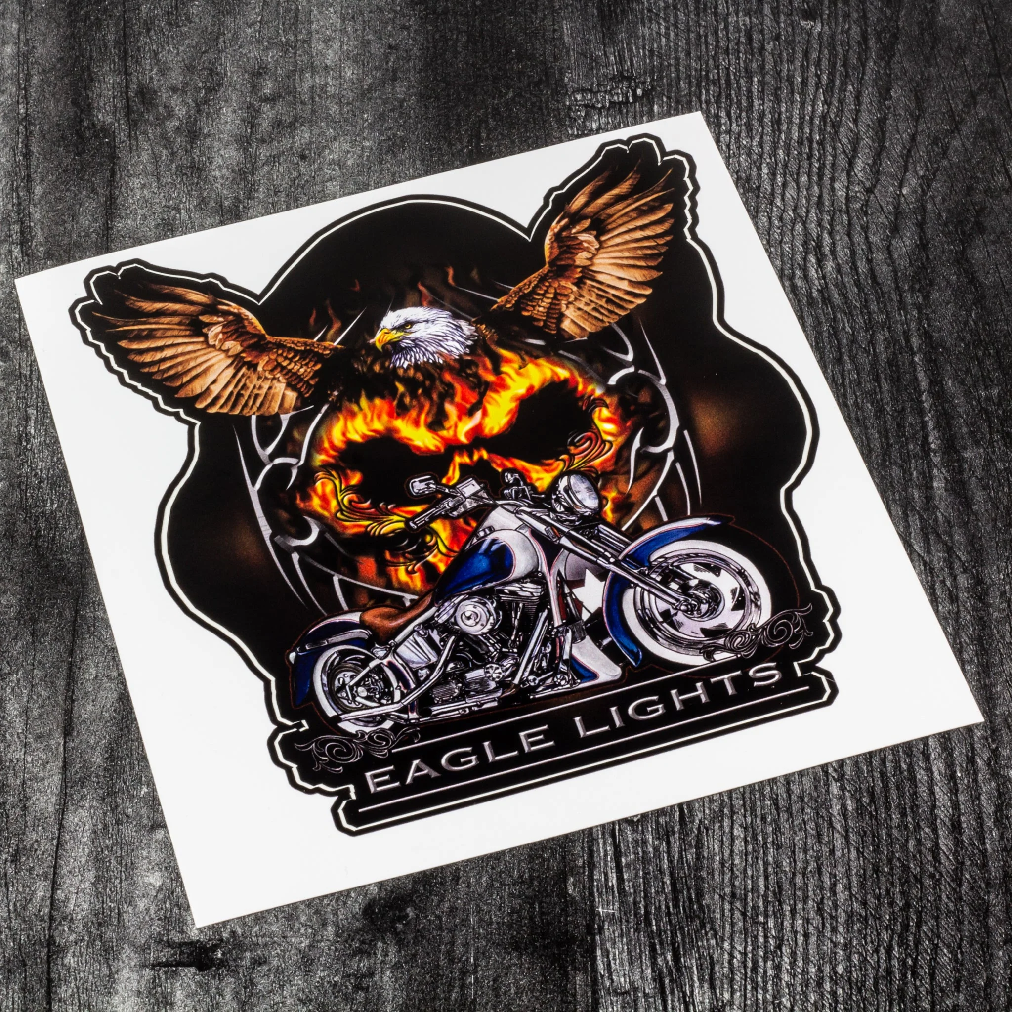 Eagle Lights "Flaming Eagle" Sticker / Decal - Image 3