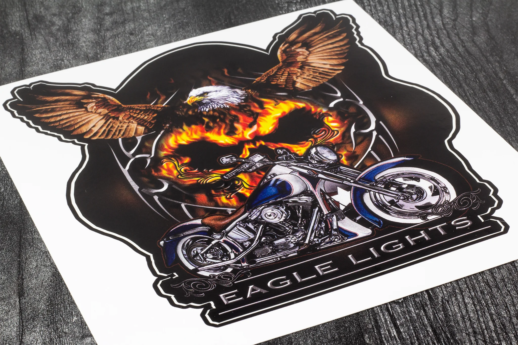 Eagle Lights "Flaming Eagle" Sticker / Decal - Image 4