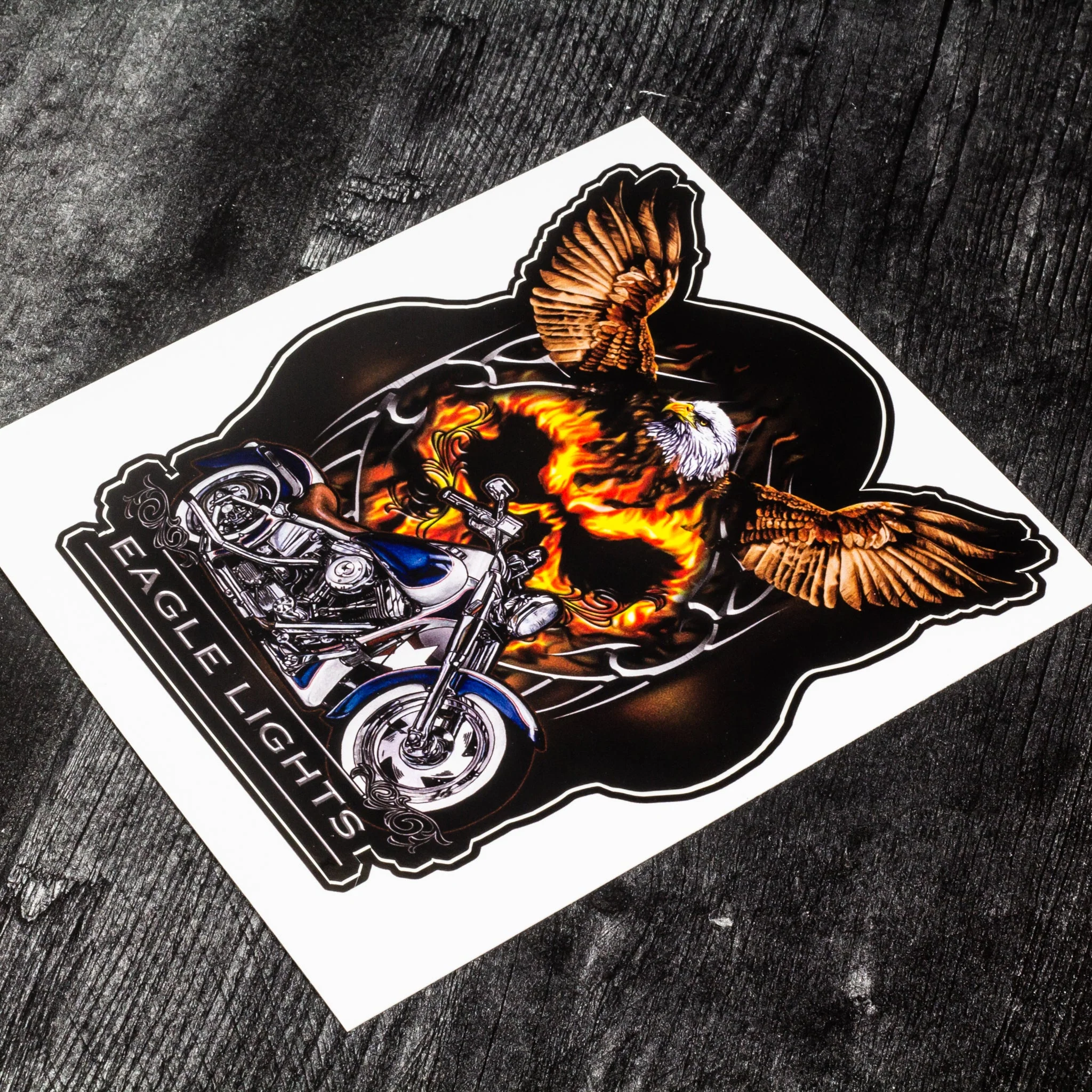 Eagle Lights "Flaming Eagle" Sticker / Decal - Image 5