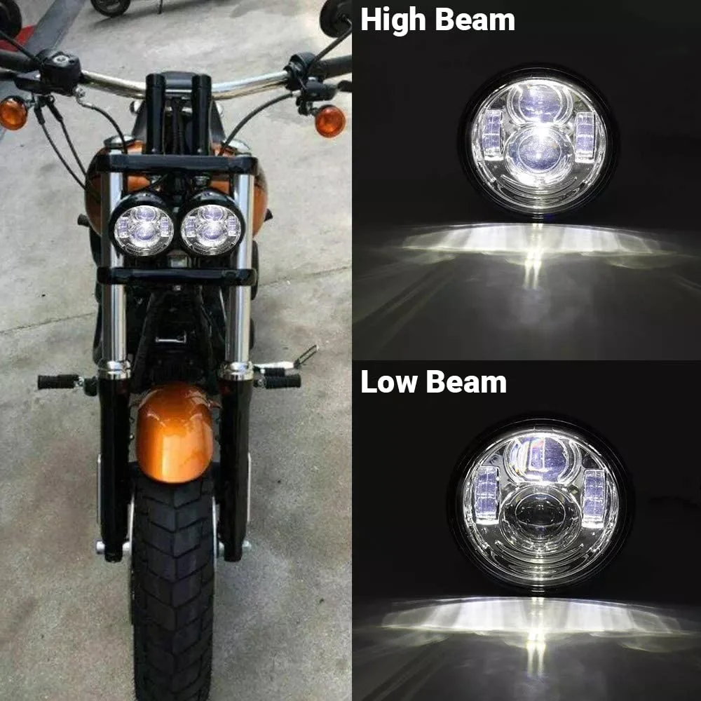 Eagle Lights Dual LED Headlight Kit for 2008 - 2017 Harley-Davidson® Fat Bob Models - Image 13