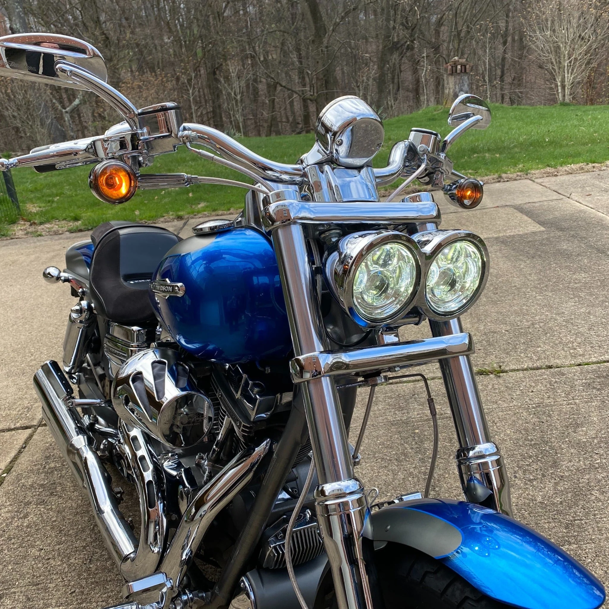 Eagle Lights Dual LED Headlight Kit for 2008 - 2017 Harley-Davidson® Fat Bob Models - Image 3
