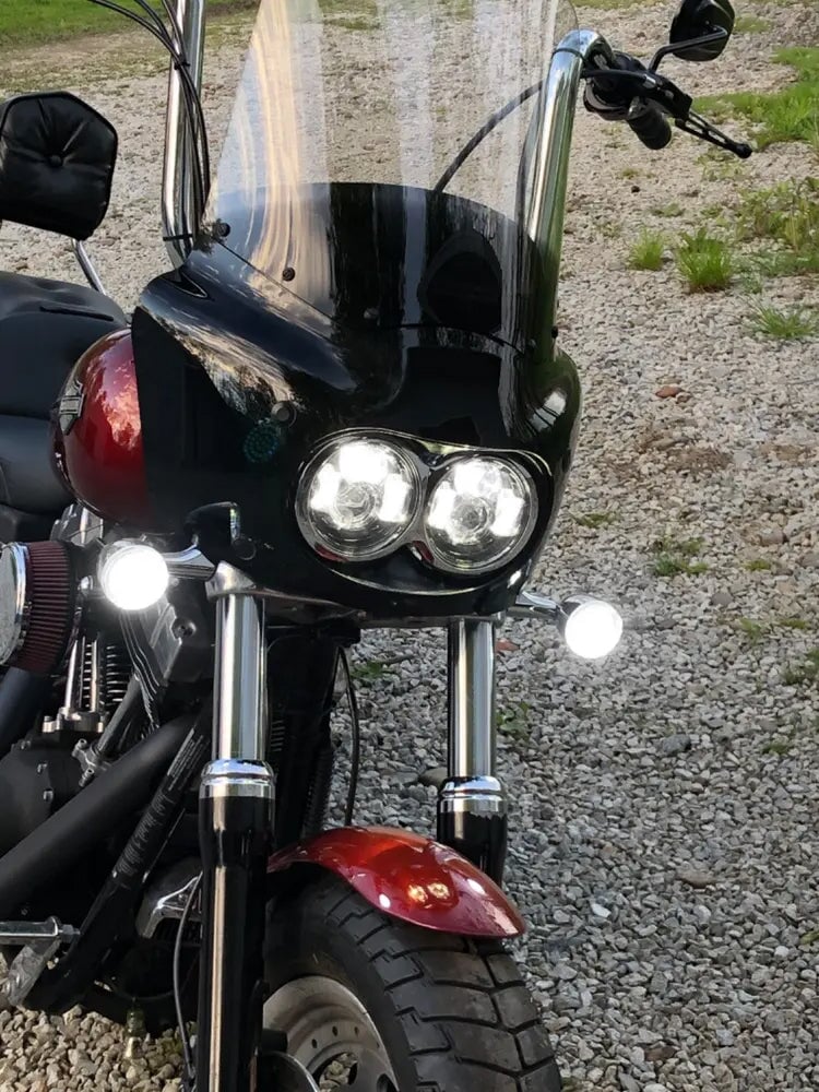 Eagle Lights Dual LED Headlight Kit for 2008 - 2017 Harley-Davidson® Fat Bob Models - Image 7