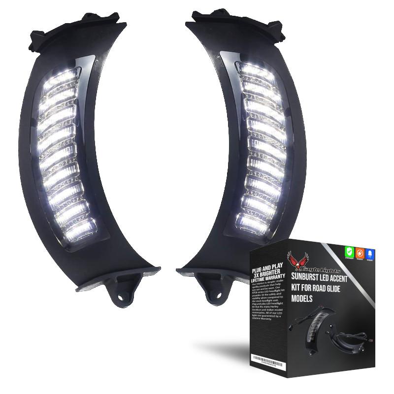 Eagle Lights Vent Insert Midnight Edition LED Running Lights and Turn Signals for Harley-Davidson® Road Glide Motorcycles - Image 5