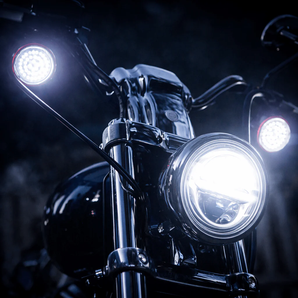 Eagle Lights SUNFLARE 2"  Switchback Front LED Turn Signals For Harley-Davidson® and Yamaha Models - Image 8