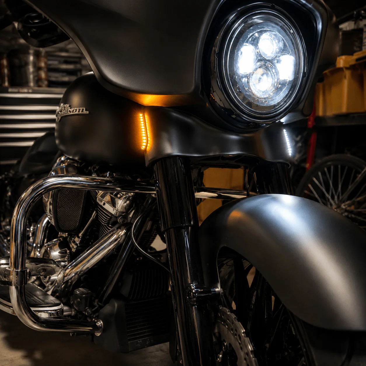 Eagle Lights SWITCHBLADE Low Profile Fork LED Turn Signal and Running Lights for 2006 - 2023 Harley-Davidson® Models - Image 4