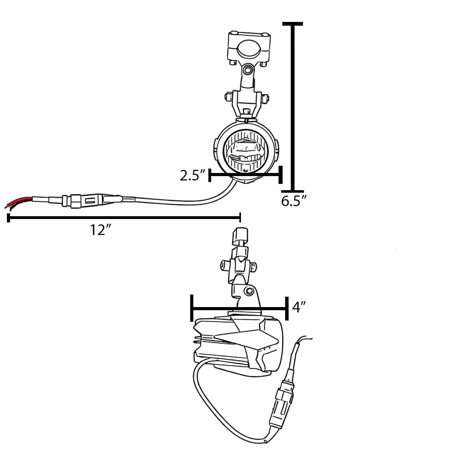 Eagle Lights PRO-TACTICAL Auxiliary Lights for Harley Davidson and Indian Motorcycles - Image 5