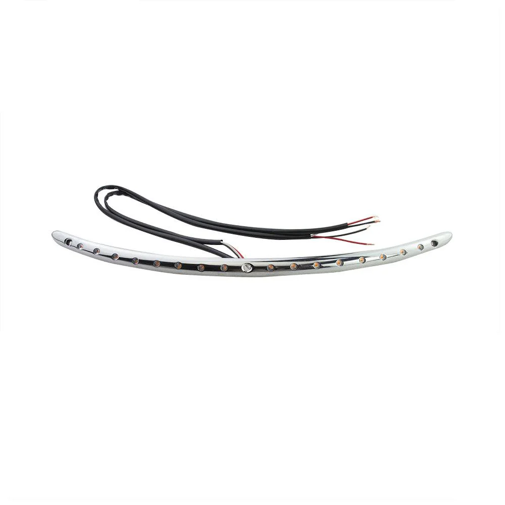 Eagle Lights Chrome Windshield Trim w/ Running Lights + Integrated Turn Signals - Harley-Davidson® Batwing Fairing 2014-2020 Street Glide Electra Glide - Image 5