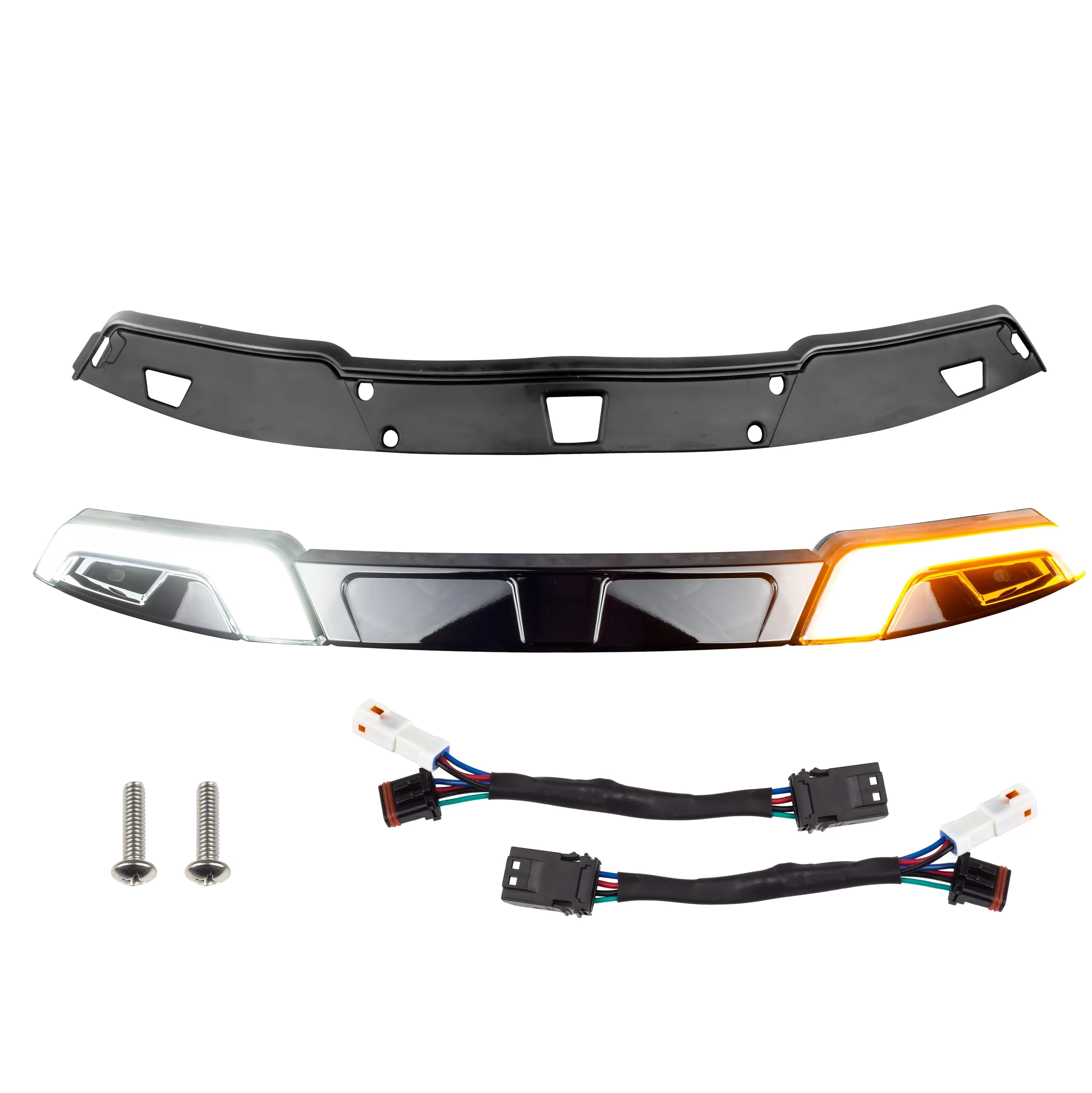 Eagle Lights HALOS LED Windshield Trim with White Running Lights & Amber Turn Signals for Harley-Davidson® Batwing Fairings, 2014 - Current Street Glide & Electra Glide models - Image 10